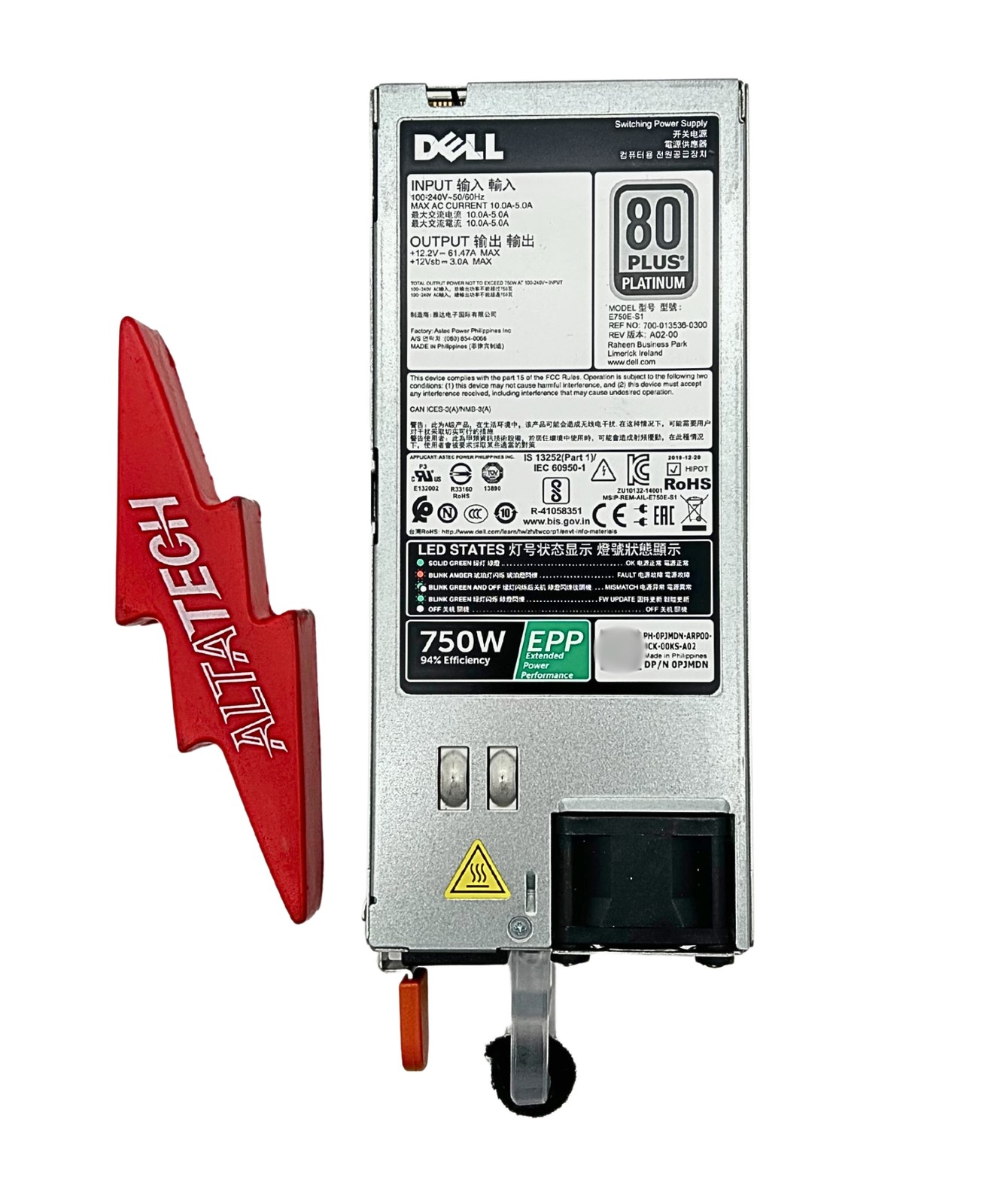 Dell PJMDN 750W Power Supply R730/R740