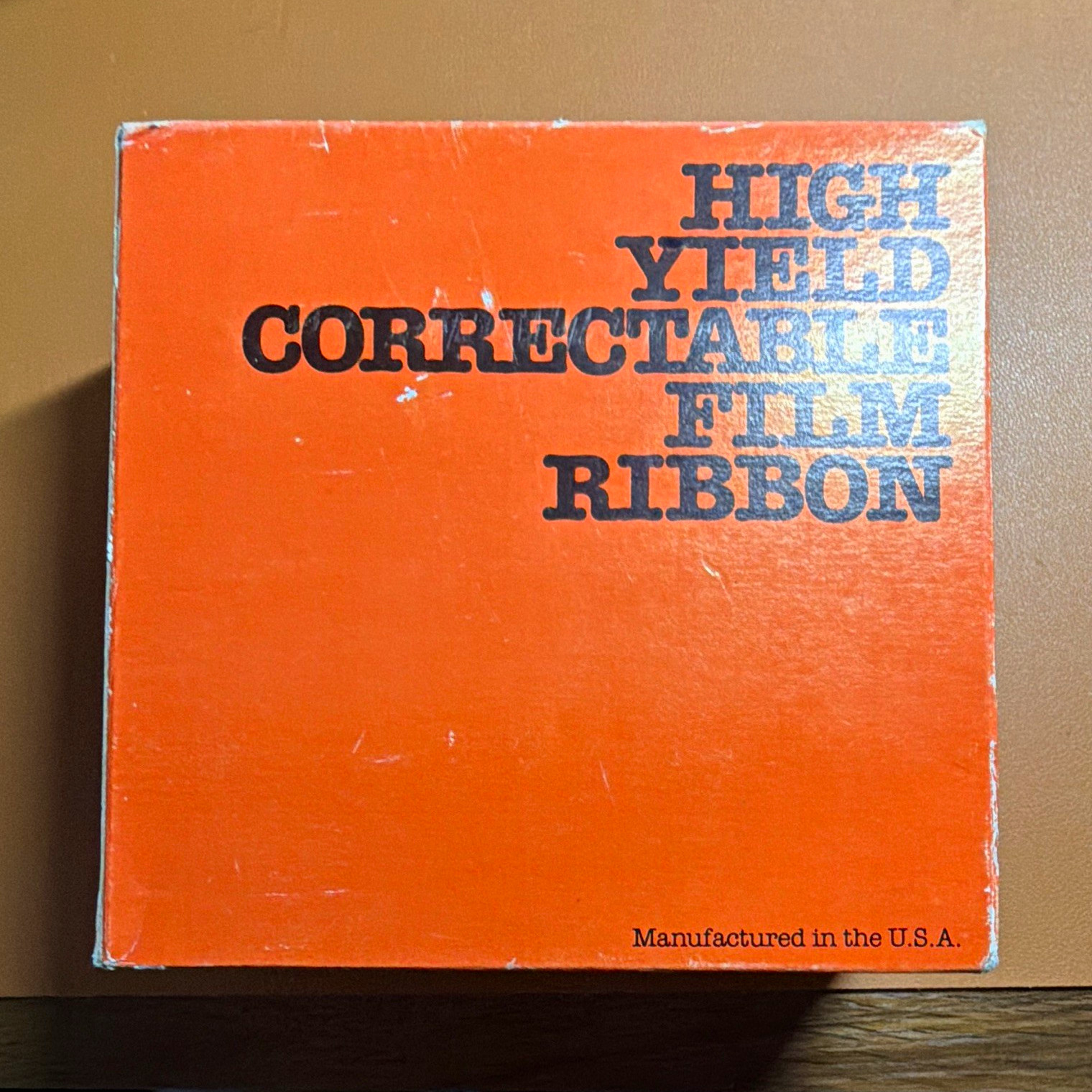 High Yield Correctable Film Ribbon Black Qty 6 for IBM Selectric II Mag Card II