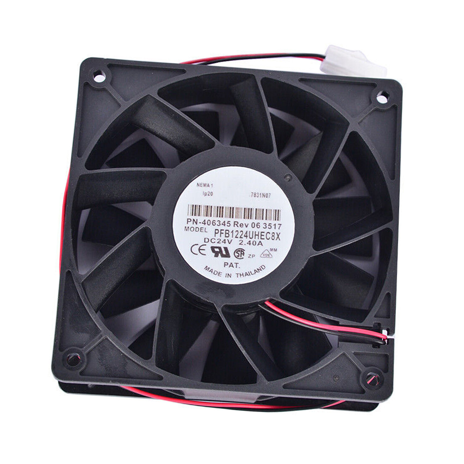 Cooling Fan PFB1224UHEC8X For Delta 12038 24V 2.40A Large Air Volume Inverter US