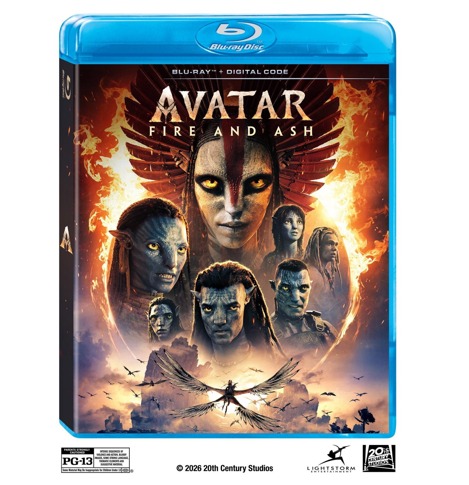 20th Century Studios Avatar Fire And Ash Blu-ray Movie 2-Disc Set with Bonus