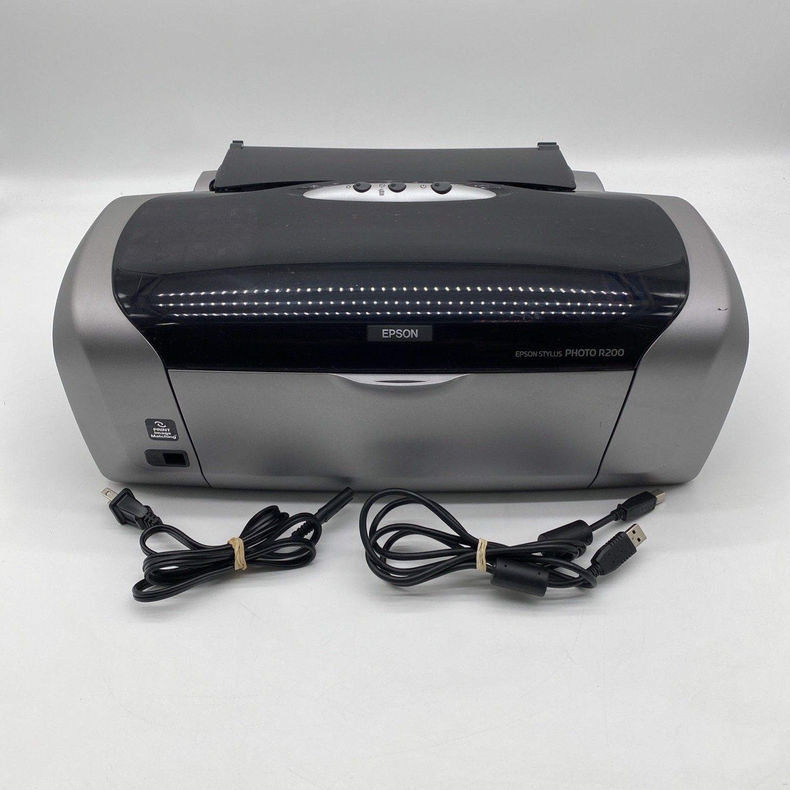 Epson Stylus Photo R200 Inkjet Photo Printer CD/DVD Printing With Cables