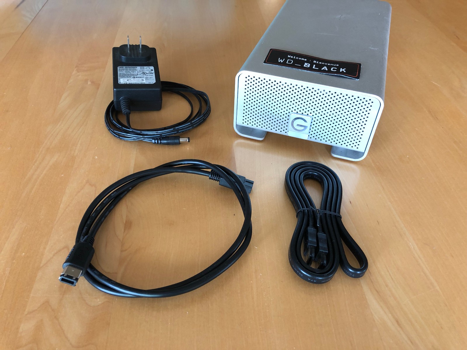 G-Technology 4TB USB/FW800 eSata WD Black external drive.