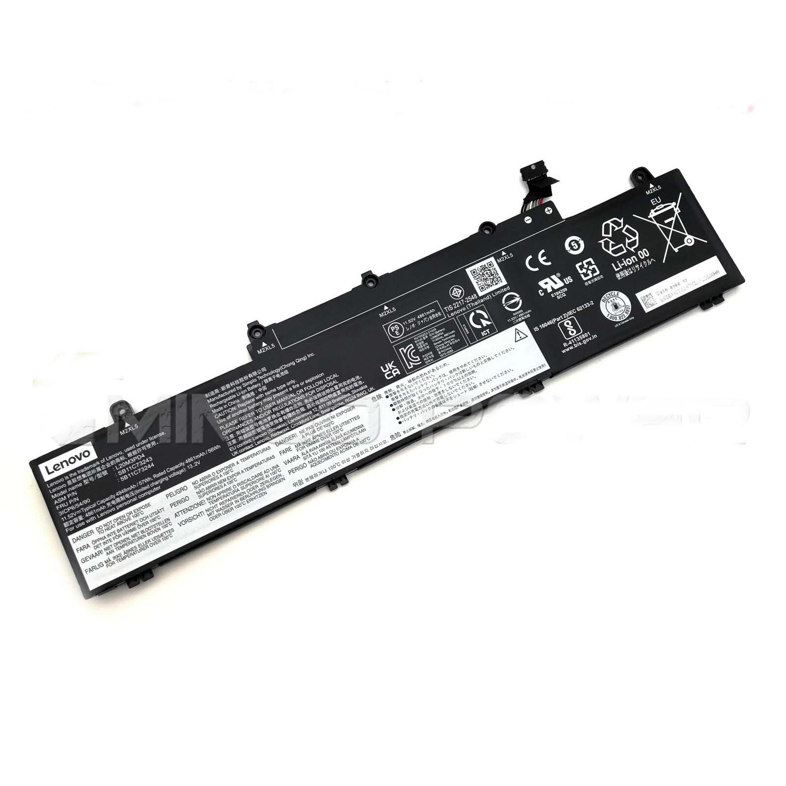 2026 Genuine Battery L20M3PD4 L20D3PD4 L20C3PD4 For Lenovo ThinkPad E14 E15 Gen3