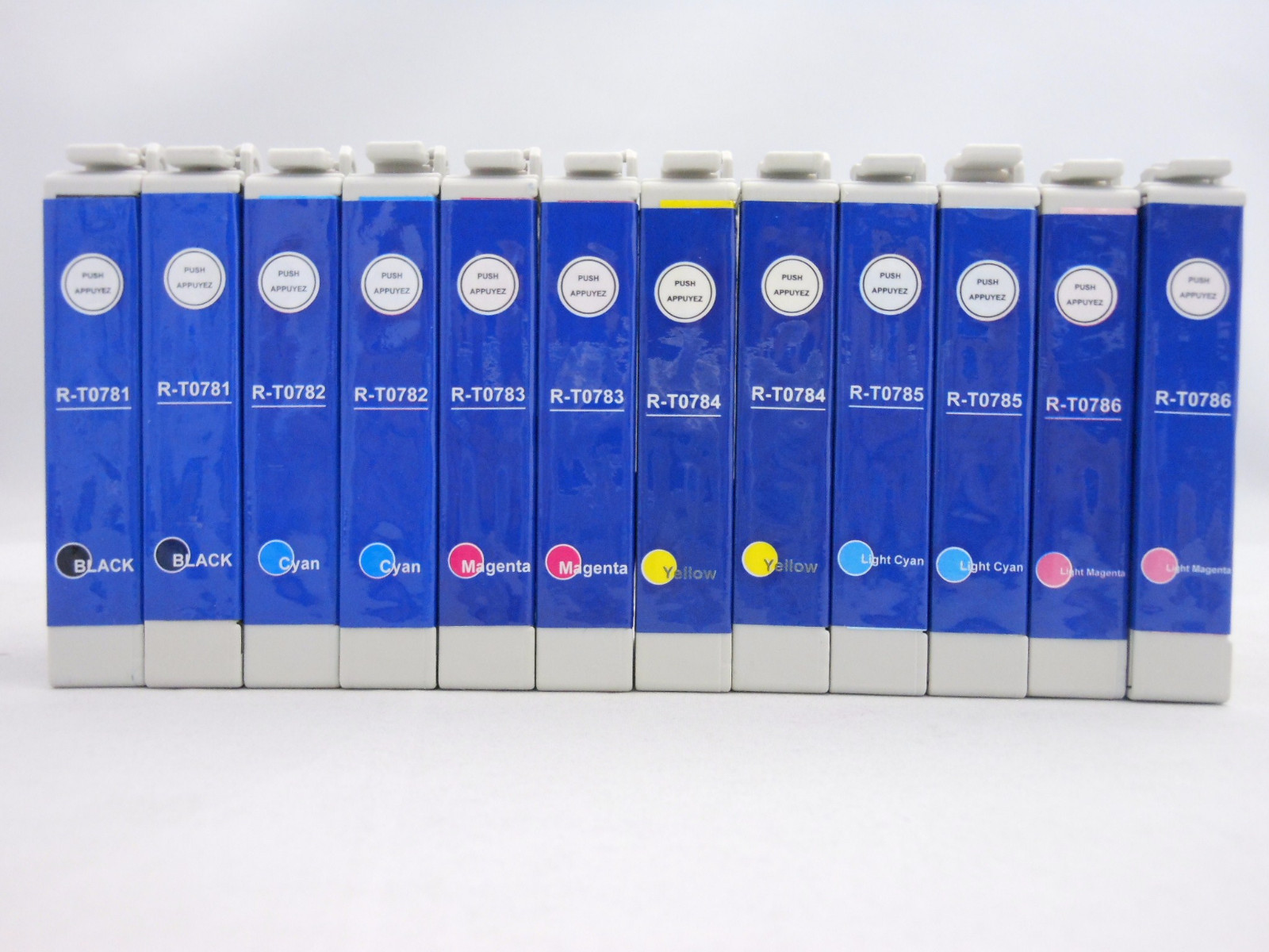 12PK T0781-T0786 Ink Cartridge for Epson Stylus RX680 RX595 RX580 R380 R280 R260