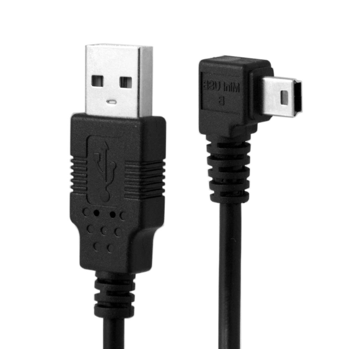 Mini USB B Type 5pin Male Right Angled 90 Degree to USB 2.0 Male Data Cable 5...