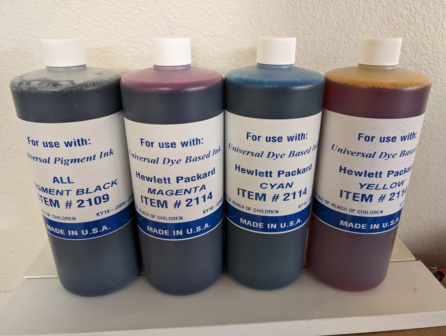 4 x COMPATIBLE UNIVERSAL BULK INK FOR HP SMART TANK PRINTERS (C-Y-M-K) (4,000ML)
