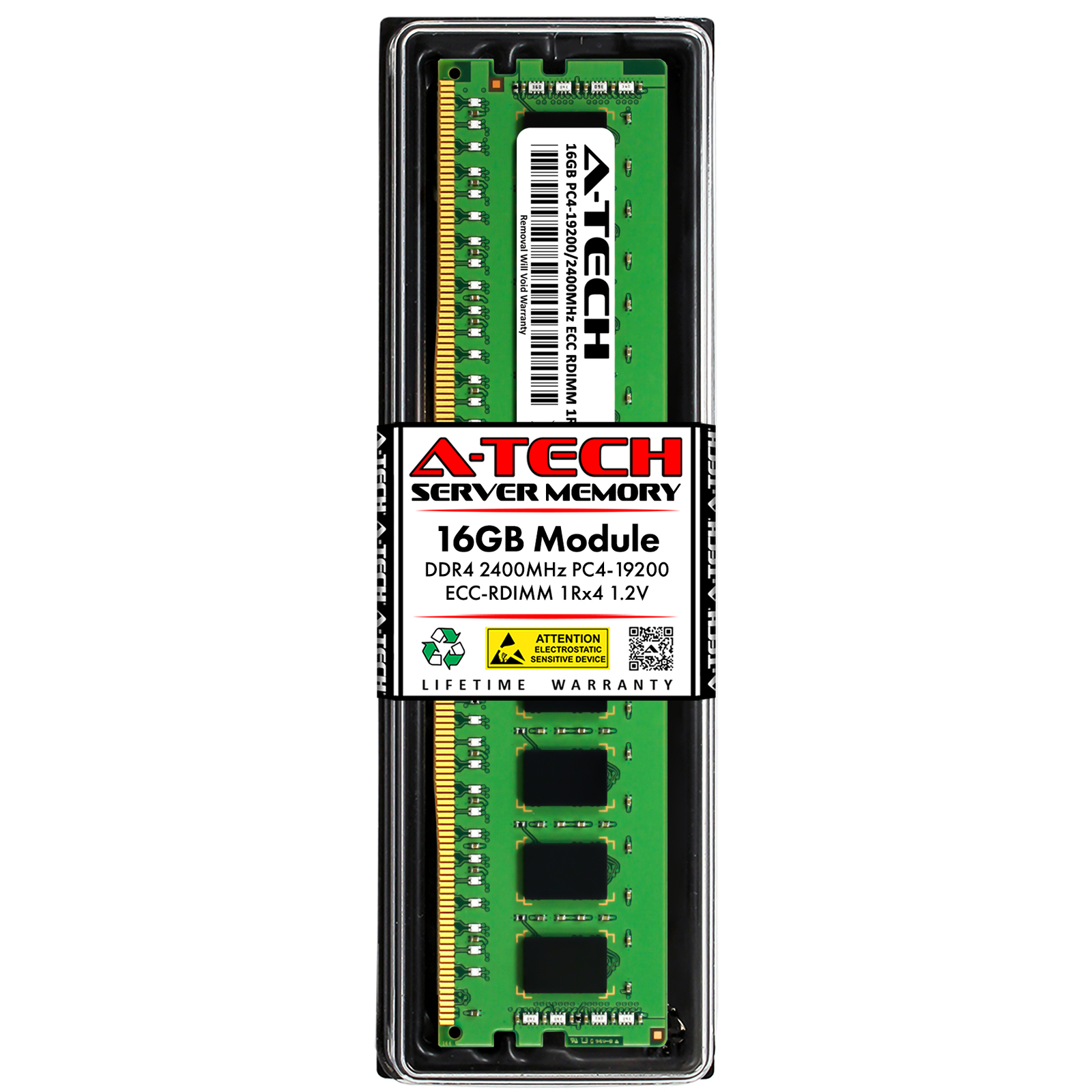 16GB DDR4 PC4-19200R RDIMM (Replacement for Kingston KVR24R17S4/16MA) Memory RAM