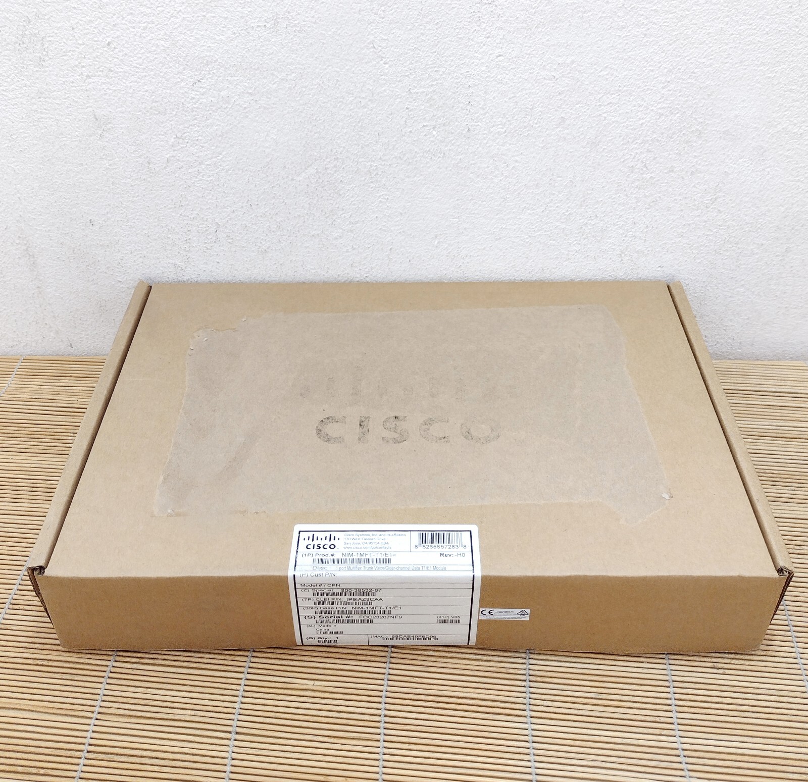 New Cisco NIM-1MFT-T1/E1 1port Multi-Flex Voice/Clear-Channel T1/E1 New Sealed