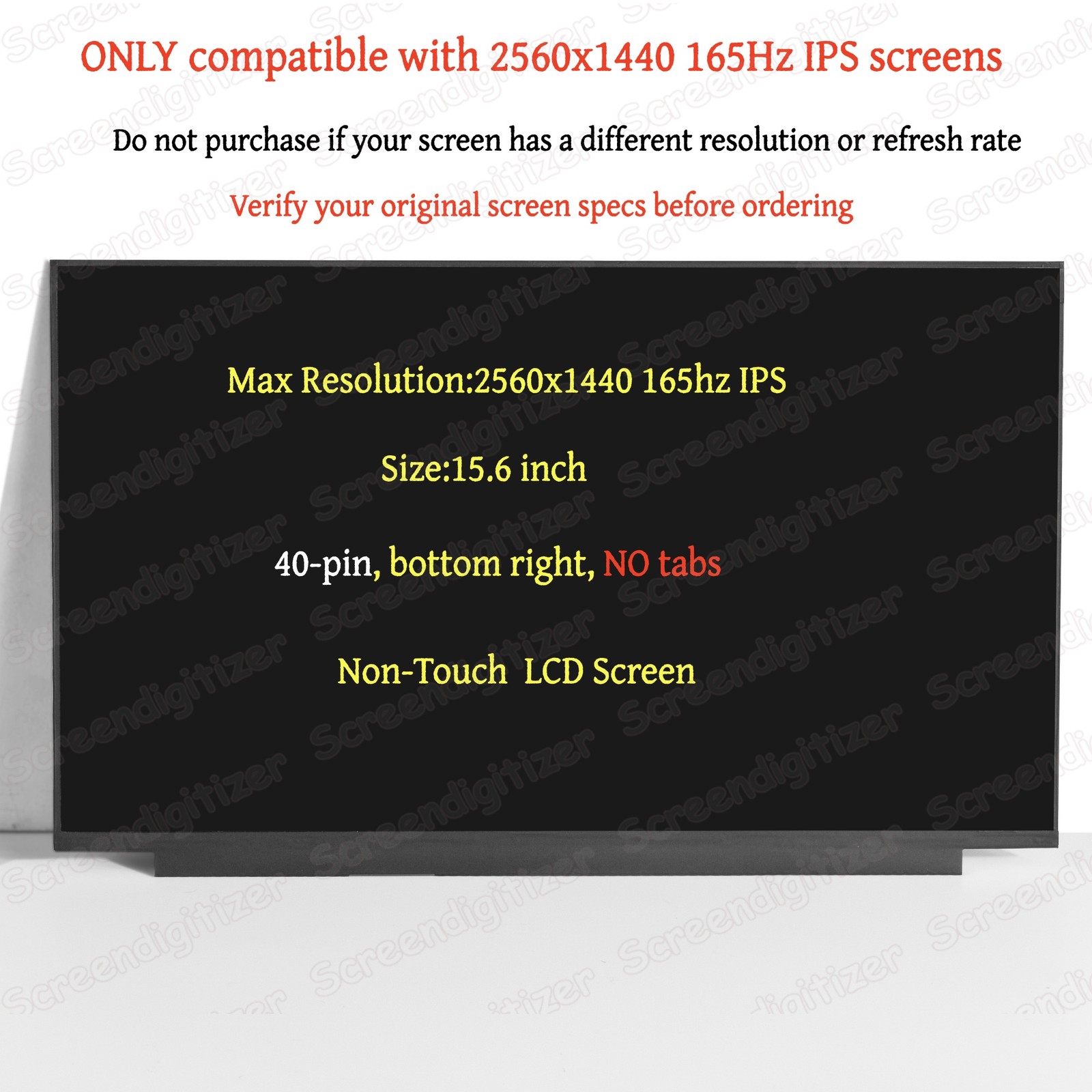 For ASUS ROG STRIX SCAR 15 G533Q QHD Screen Replacement LCD Display