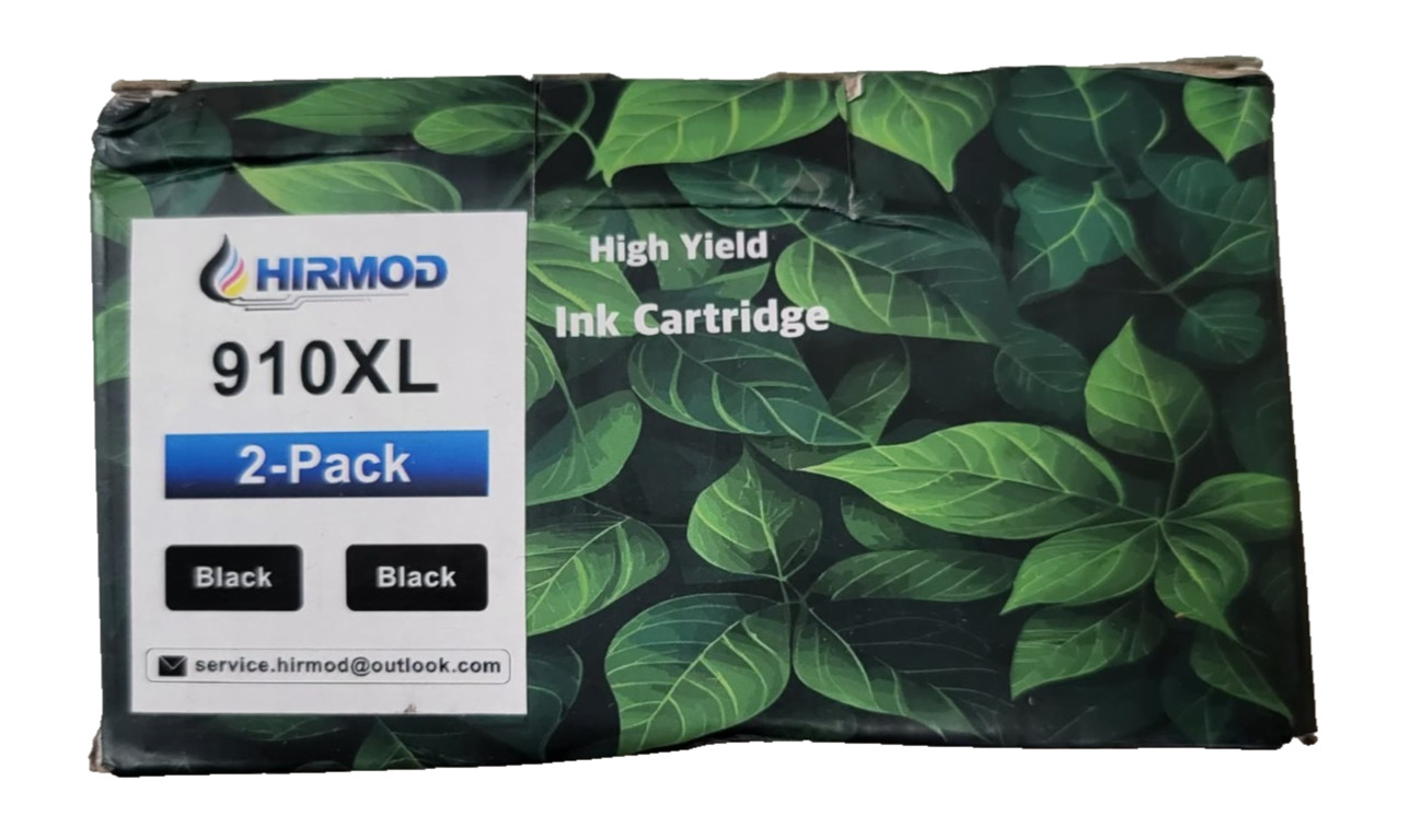 2 Pack Black Ink Cartridges 910 XL  Expiration 04/28  For HP  New Sealed