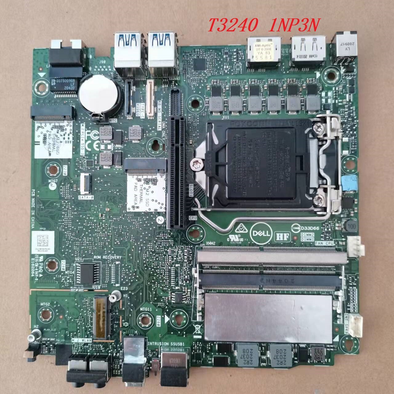 for DELL workstation T3240 Motherboard 1NP3N IPCML-RN65 DGFX