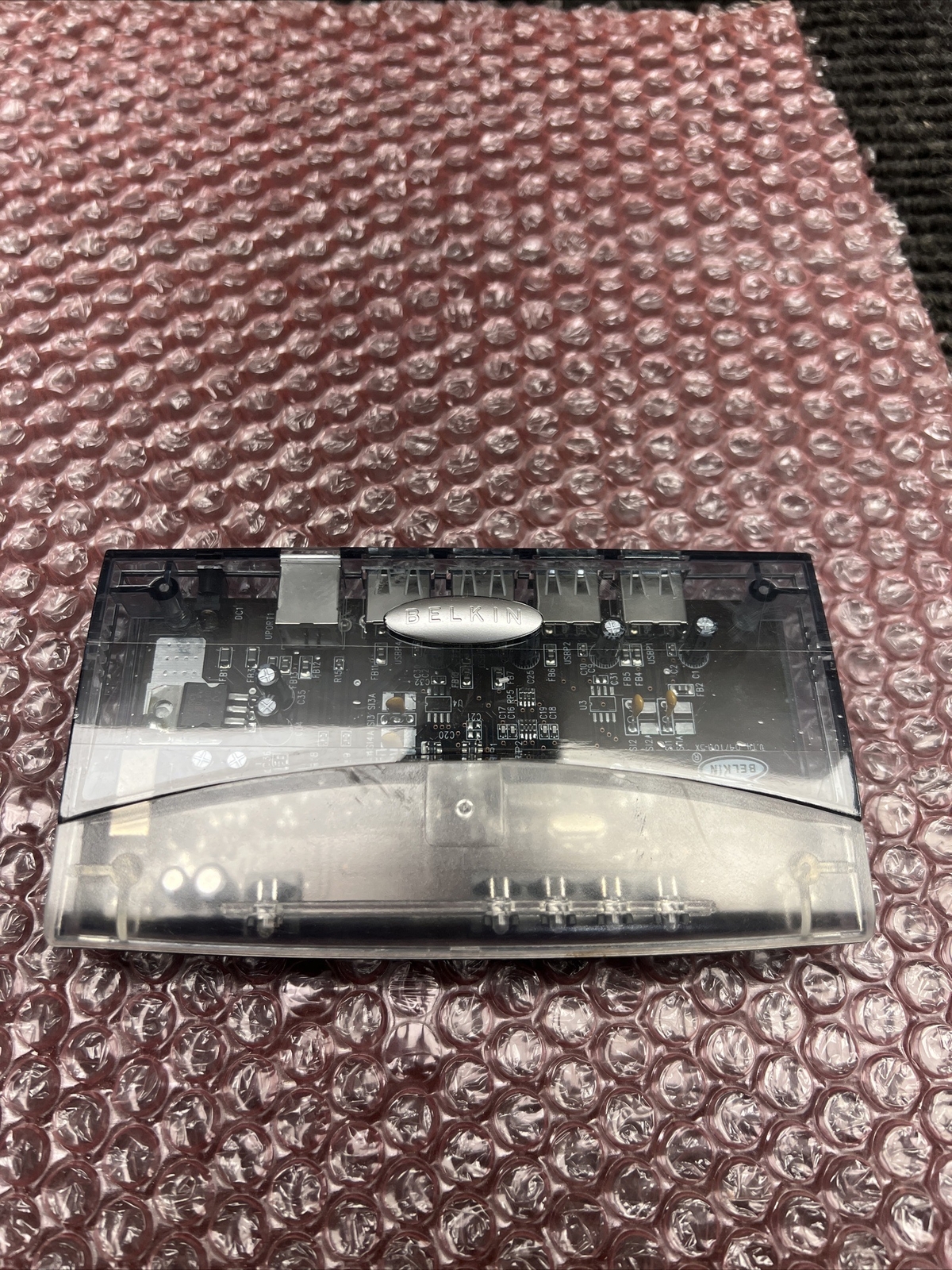 Used Belkin F5U021 4 Port USB Hub No AC Adapter