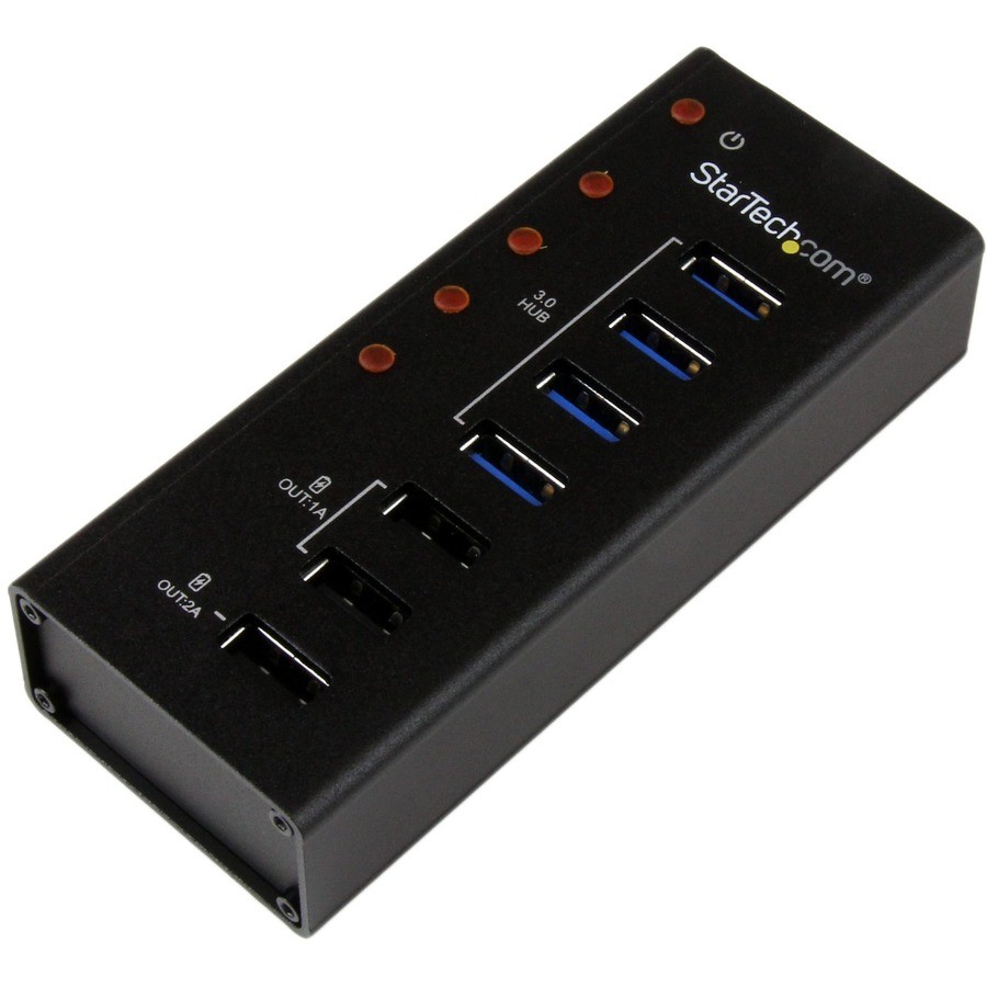 StarTech 4 Port USB 3.0 Hub plus 3 Dedicated USB Charging Ports (2 x 1A & 1 x