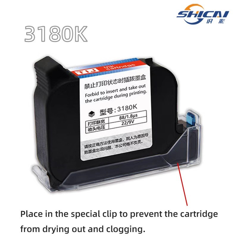 3 Pack Ink Cartridge for 12.7mm Handheld Inkjet Printer Expiry