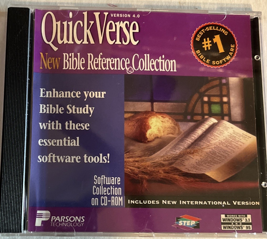 QuickVerse Deluxe Bible Reference Collection 4.0 CD-ROM Relig.Study tools.NM. ID