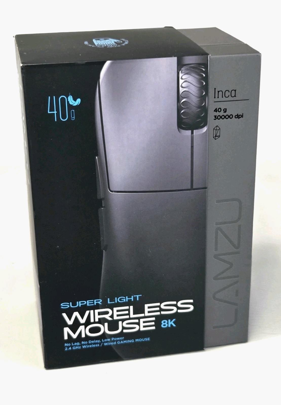 Lamzu Inca Gaming Mouse, 8K Polling Rate, Optical Switches, TTC Encoder, Paw3950