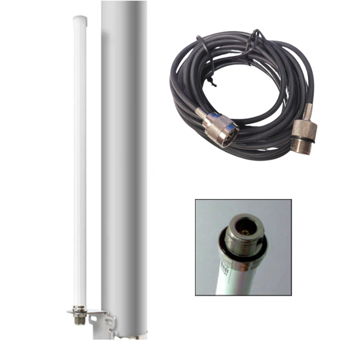 Antenna & bracket mount+ 25 ft extension cable for Alfa WiFi Camp Pro 2 Ubiquiti