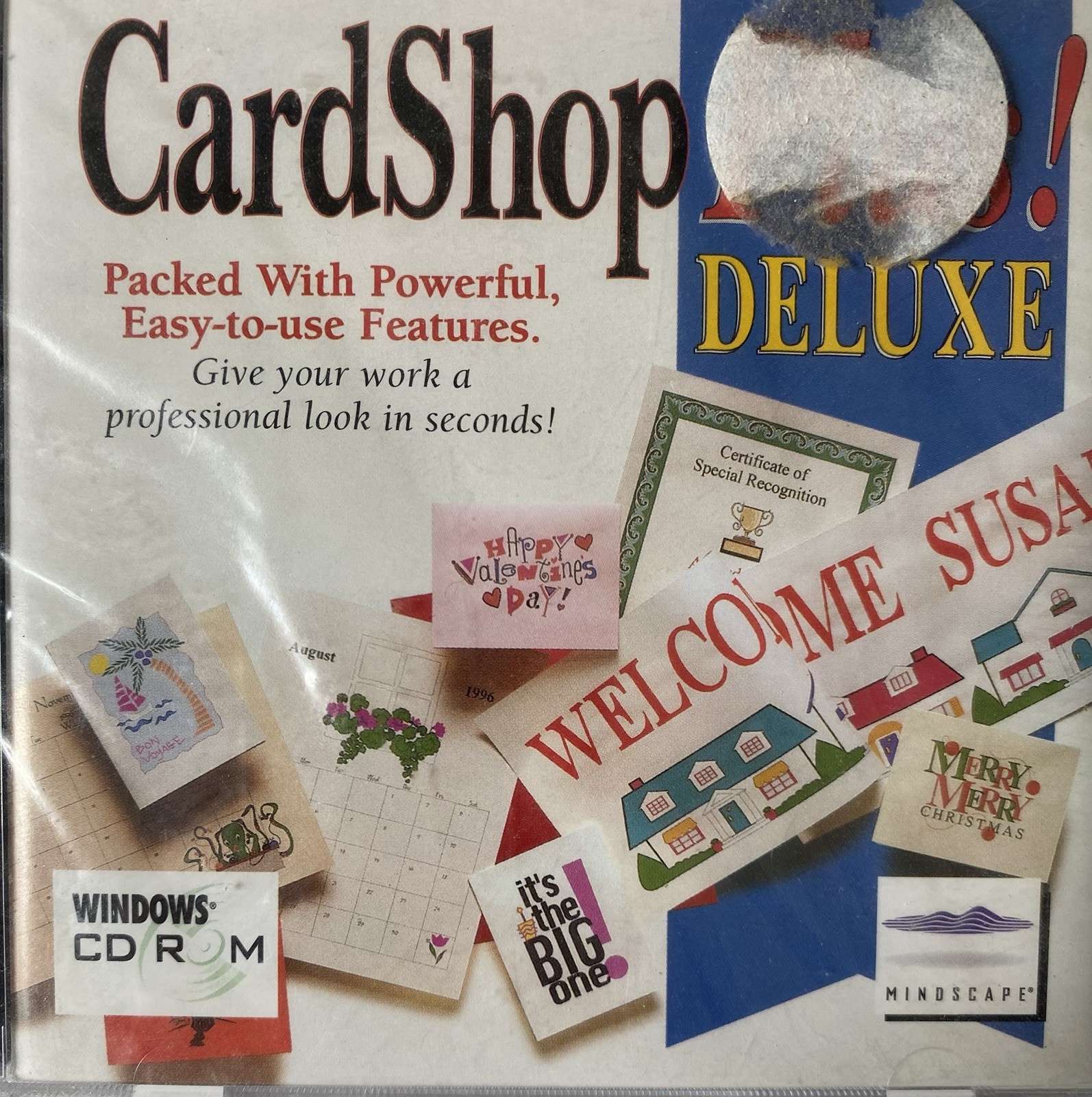CARD SHOP PLUS DELUXE CD ROM SOFTWARE