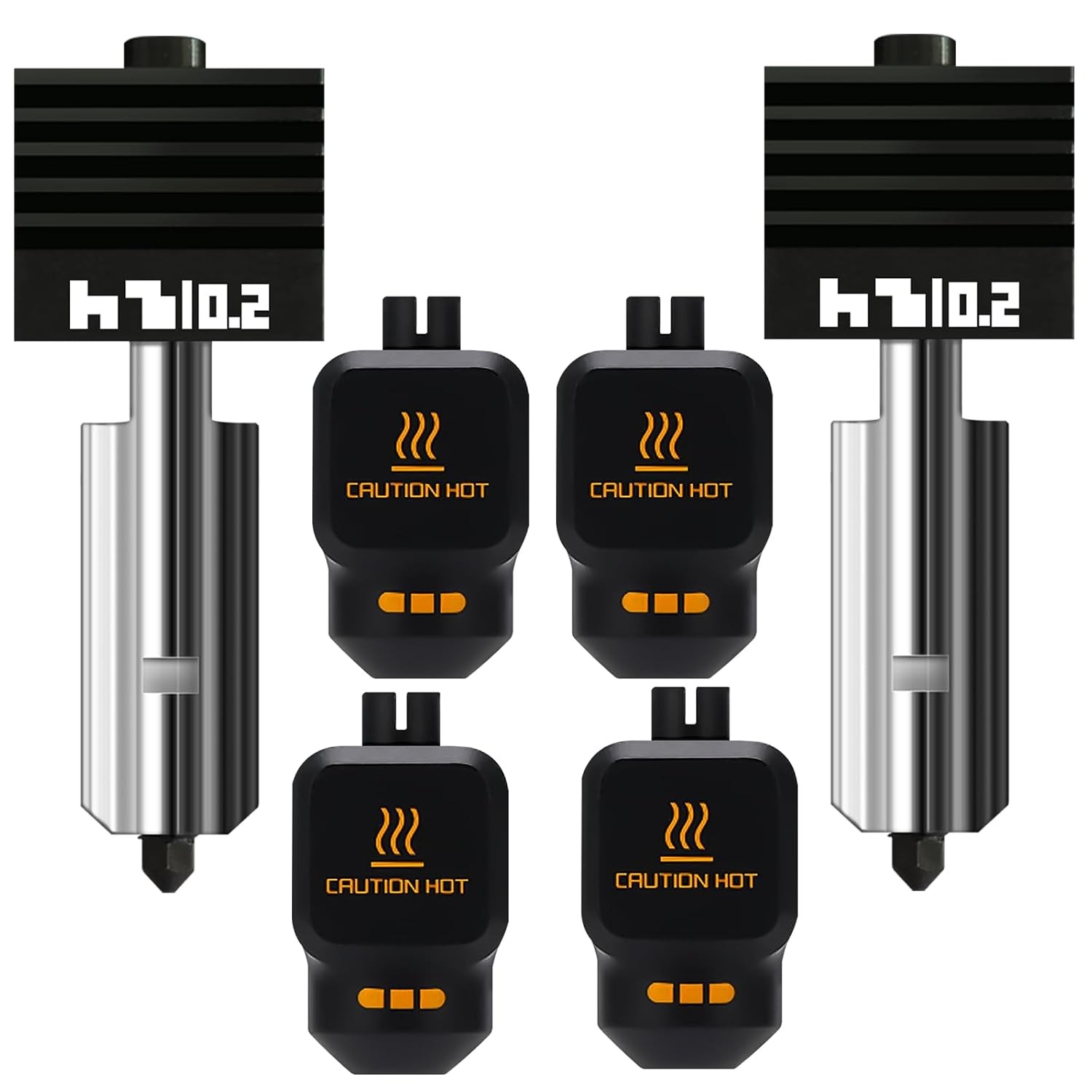 2PK 0.2mm High Precision Hotend for Bambu Lab P2S/X2D/H2D/H2C/H2S/A1 Nozzle H...