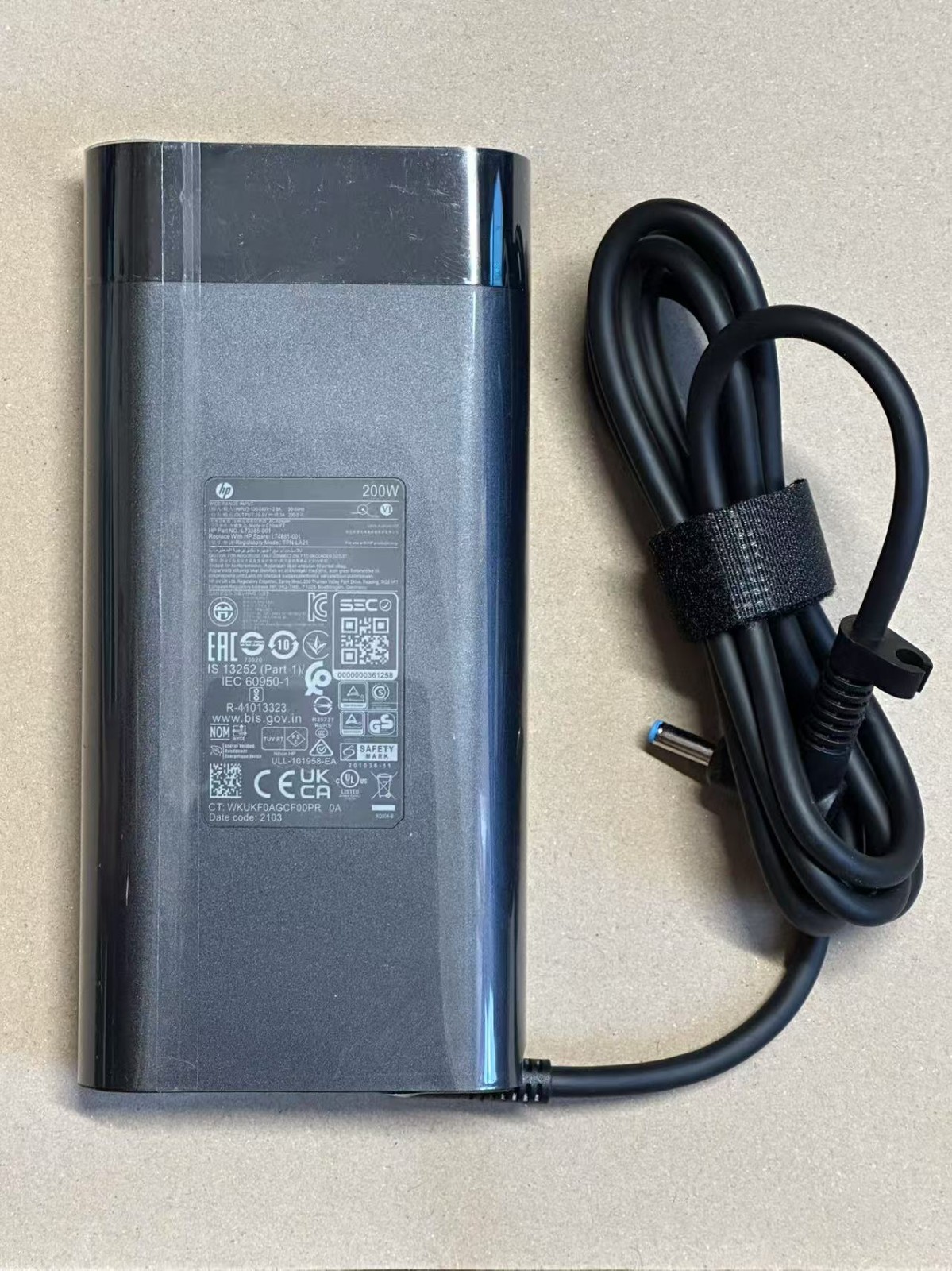 New Genuine HP TPN-DA10 200W 19.5V AC Adapter L15879-002 L15537-001 with Cord