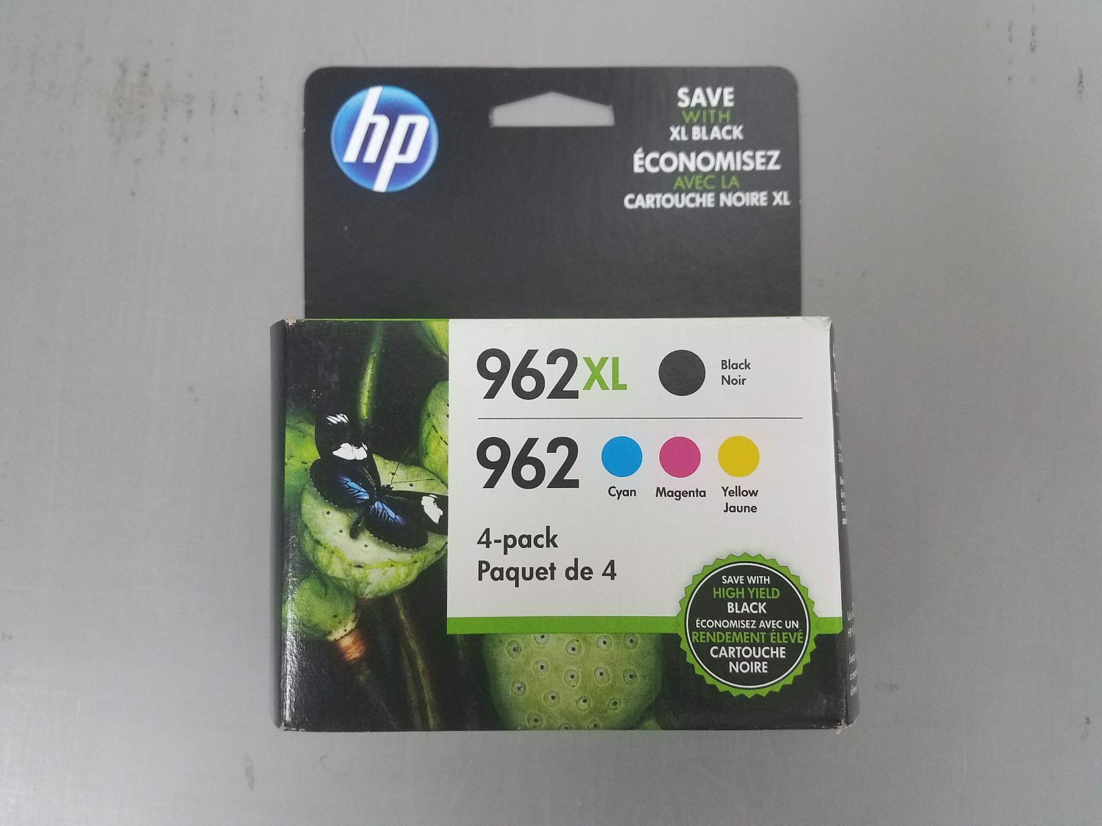 HP 3JB34AN (962XL/962) High Yield Black Standard Tricolor Ink 4 Pack
