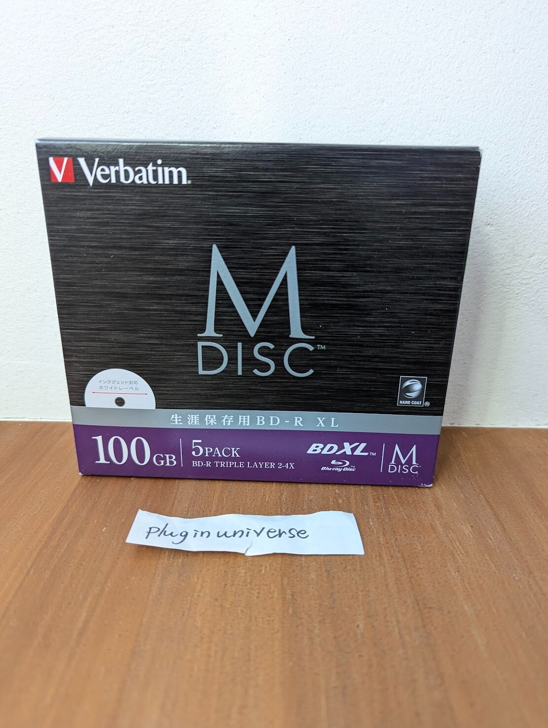 ‎Verbatim Long-term storage M-DISC BD-R XL one-time recording 2-4x 100GB 5pack