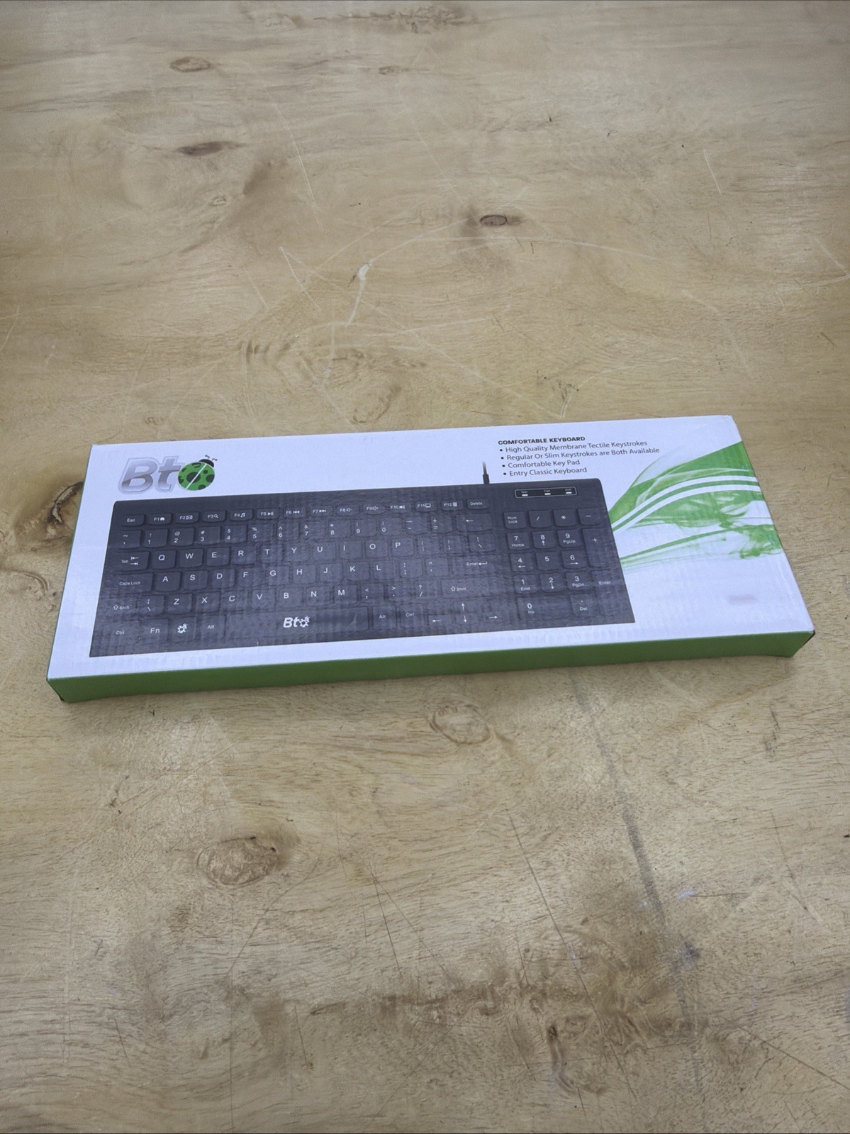 BTO USB Wired Comfortable Keyboard