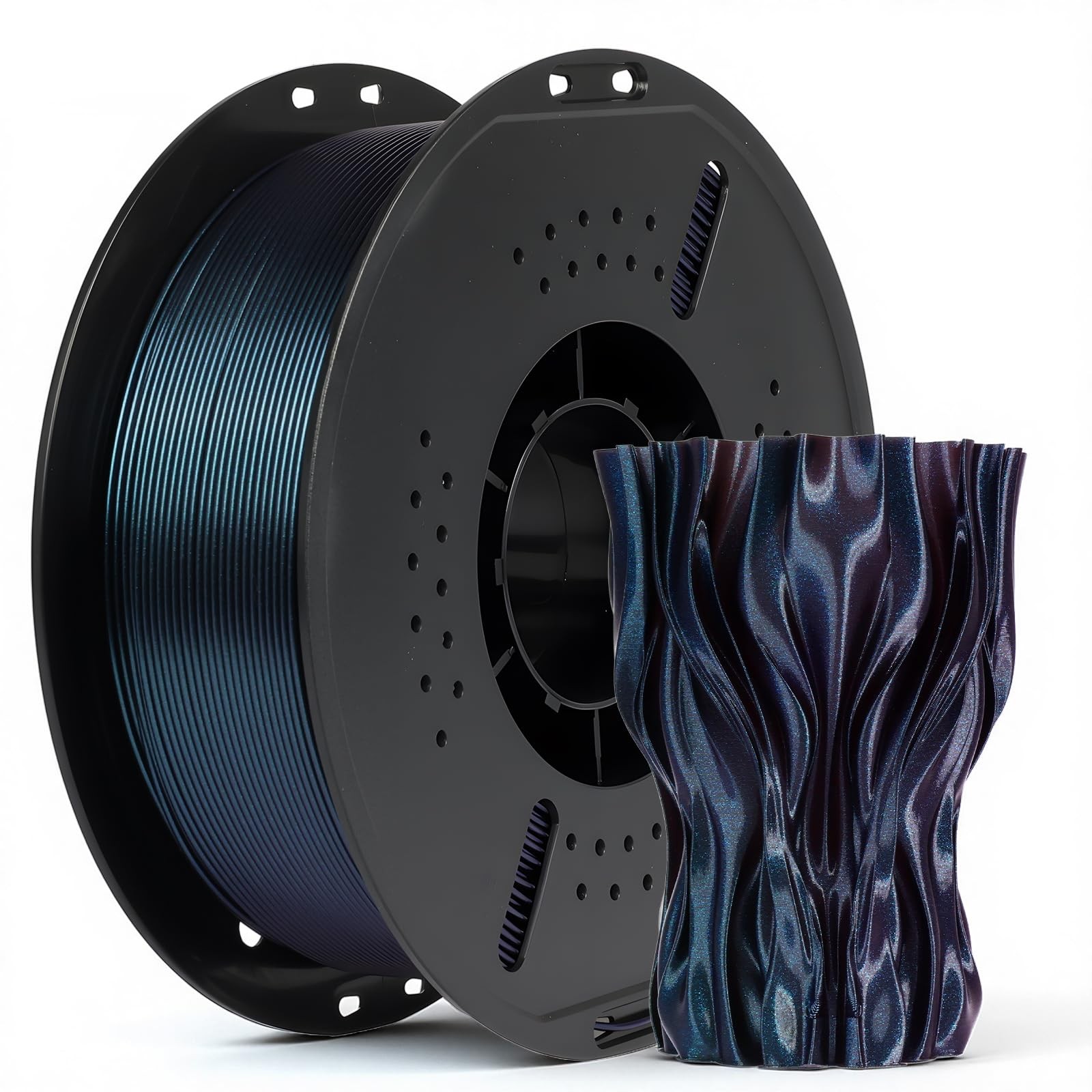 Epelay Chameleon PLA 3D Printer Filament, Burnt Titanium, 1kg
