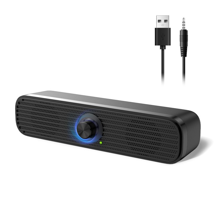 1Mii Computer Speakers for Desktop Laptop Tablet, USB Powered PC Speakers, Small
