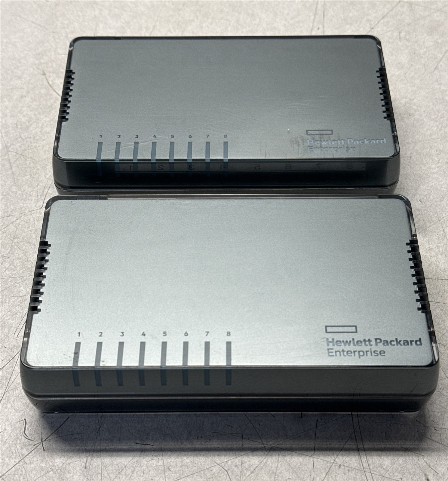 LOT OF 2 HP ENTERPRISE JH408A HPE 1405 8G v3 8-PORT SWITCHES-NO POWER SUPPLIES