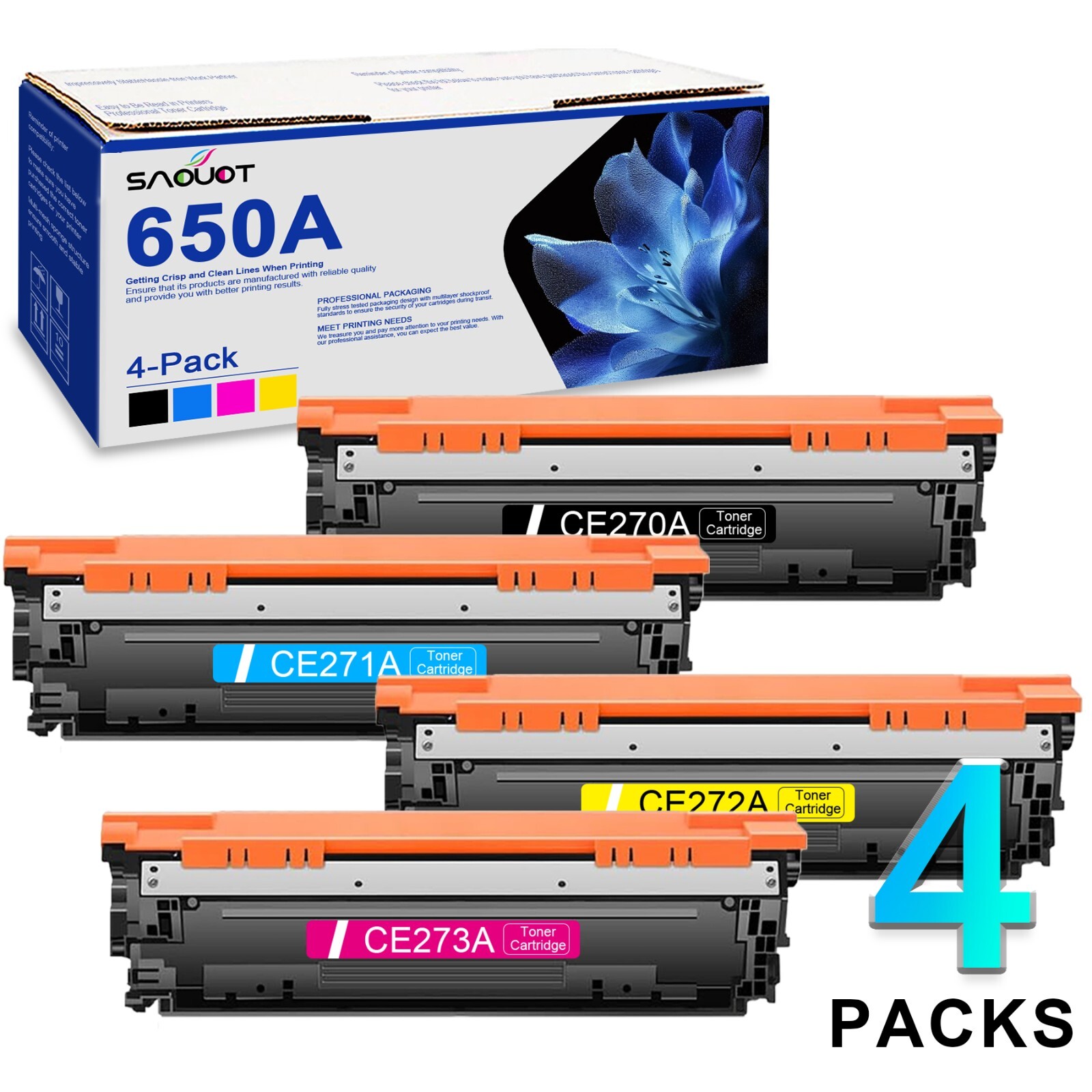 650A CE270A Toner Cartridge Replacement for HP Enterprise CP5525 CP5525 CP5525dn