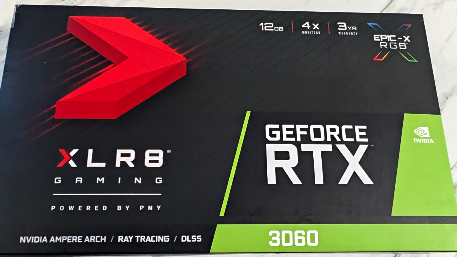 PNY XLR8 GeForce RTX 3060 12GB GDDR6 Graphics Card - Tested Working - Boxed