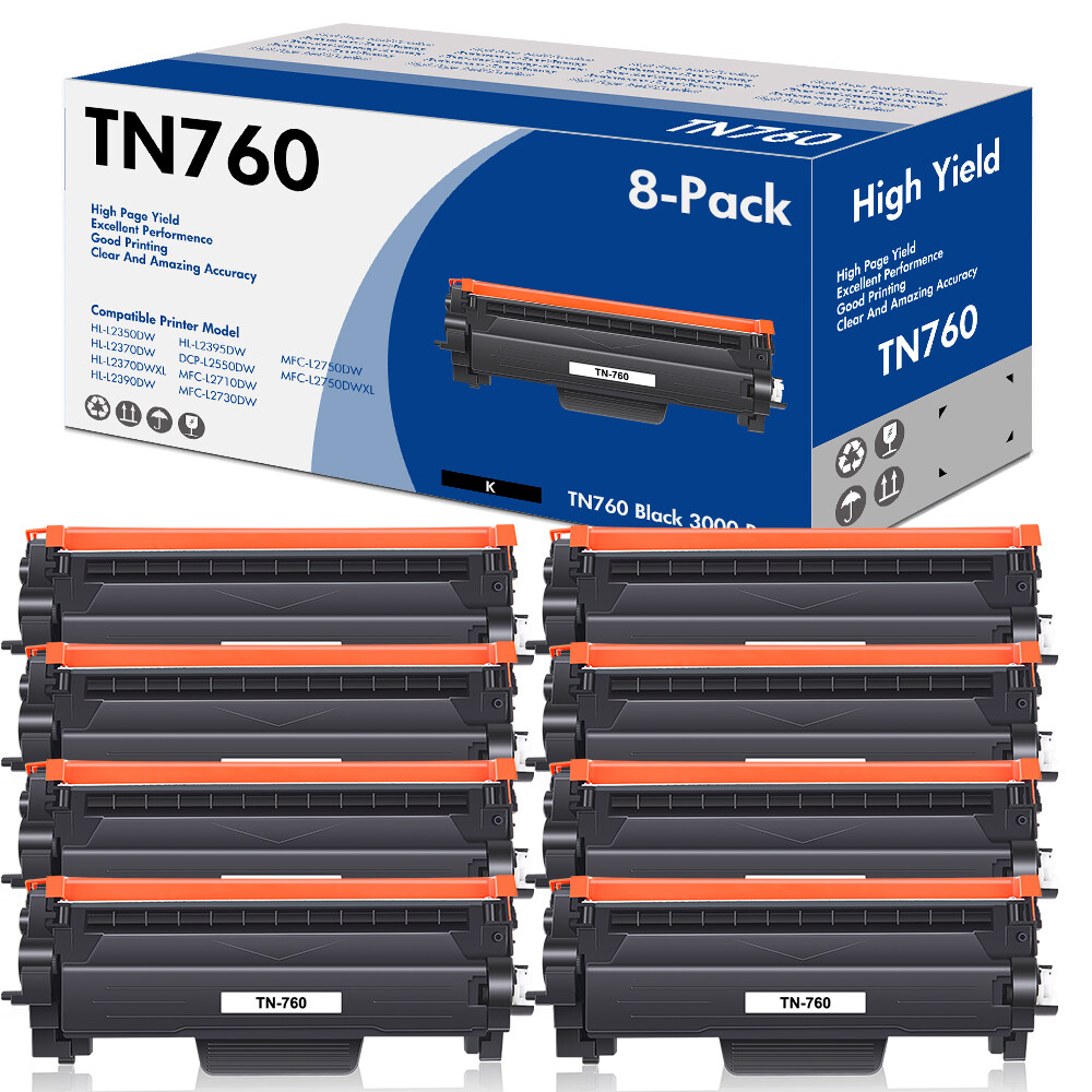 TN760 Toner Cartridge For Brother TN730 DCP-L2550DW HL-L2370DWXL MFC-L2750DW Lot