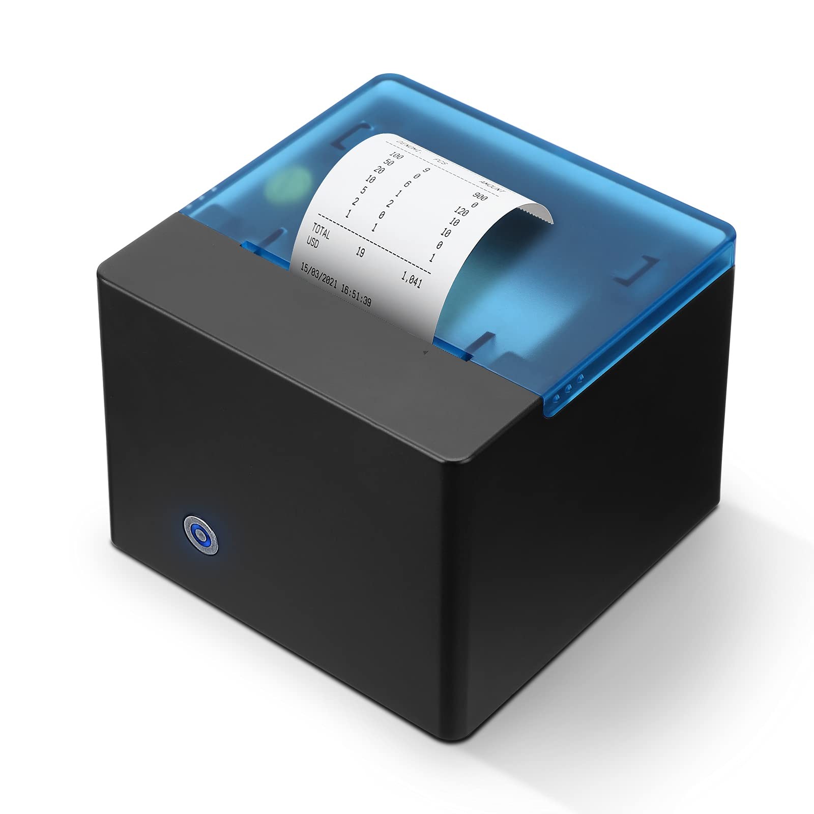 MUNBYN Thermal Printer for Mixed Denomination Money Counter Machine, Connect and
