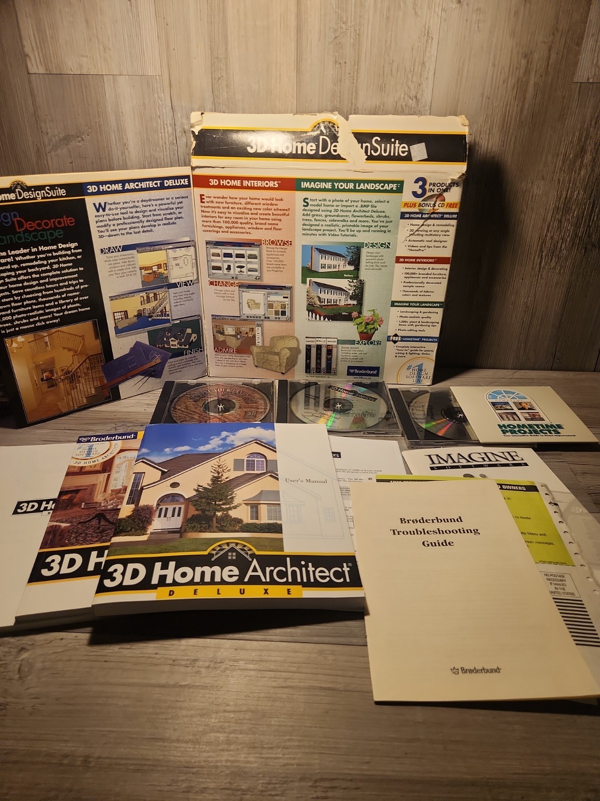 Broderbund 3D Home Design Suite CD-ROM Complete Box PC Software 
