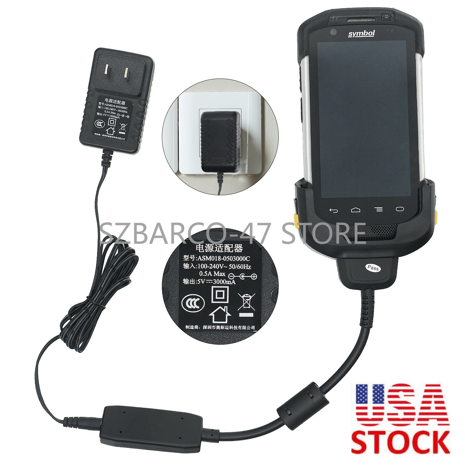 TC70 TC77 TC72 75 TC70X Scanner Charger Cable for Zebra PDA CHG-TC7X-CBL1-01 #US