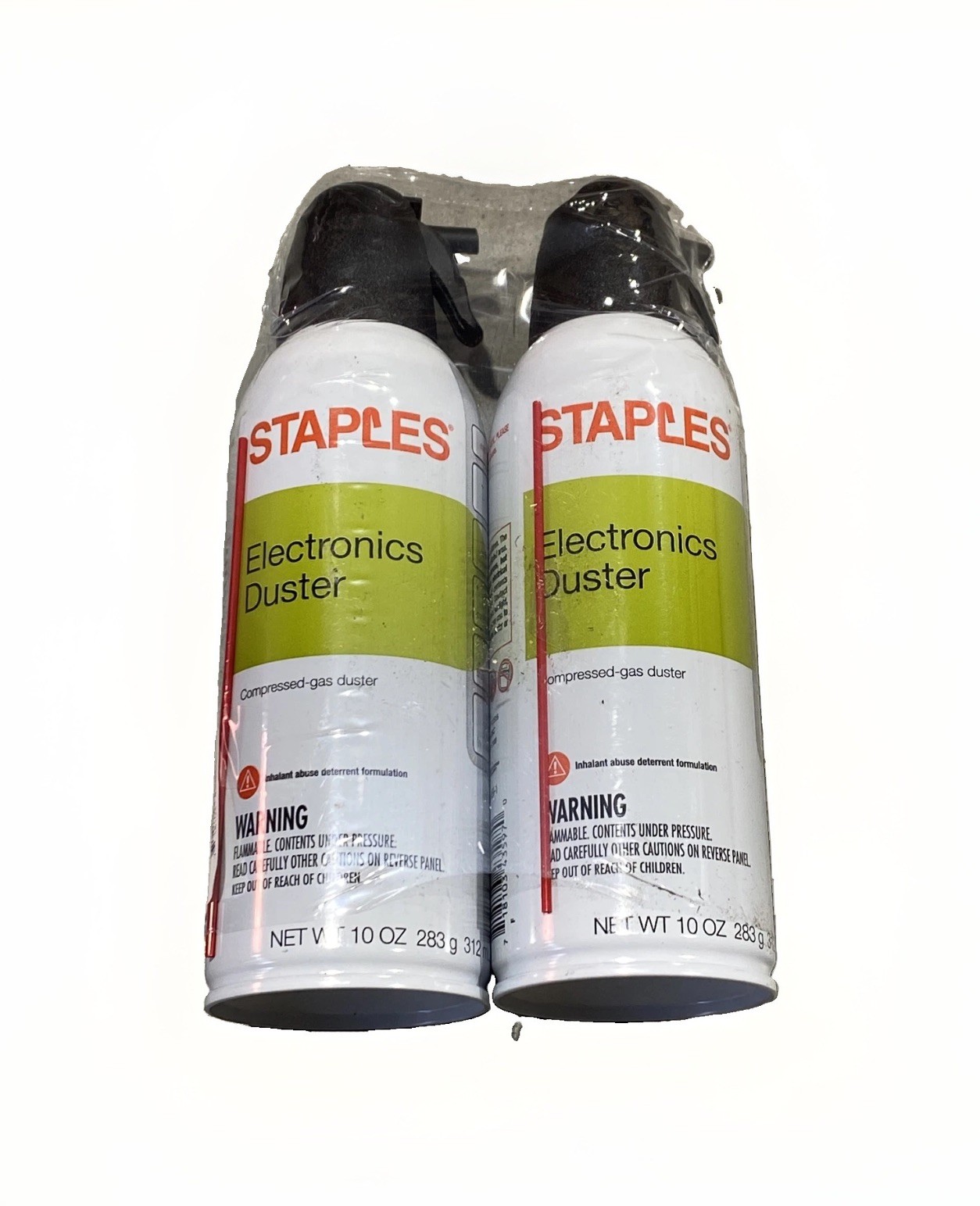 2-Pack, Staples Electronics Duster Spray 10 Oz Can New