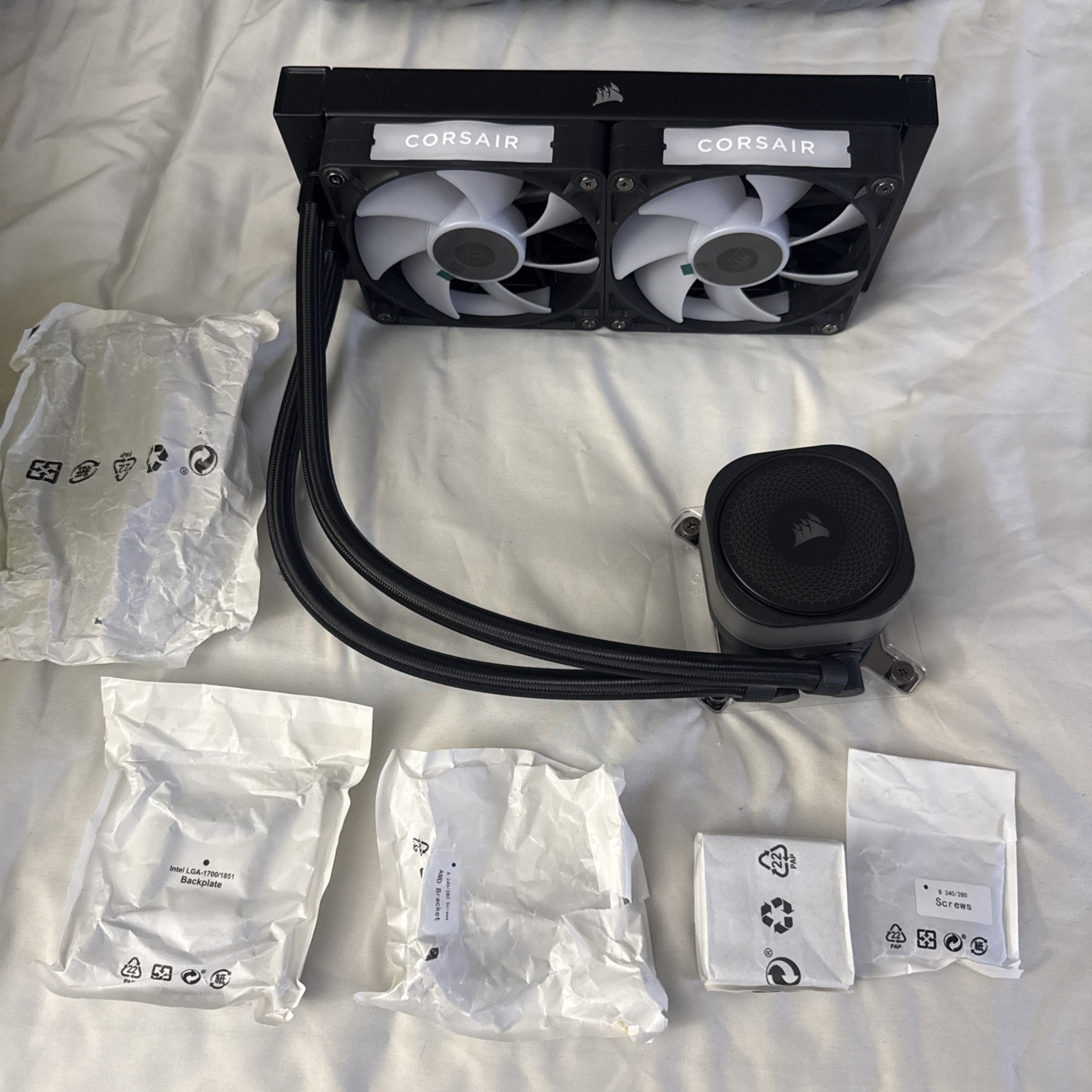 Corsair iCUE Link Titan 240 RX RGB Liquid CPU Cooler – Black