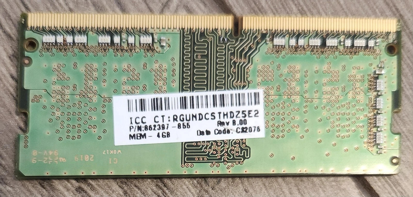 SAMSUNG 4GB SO-DIMM DDR4 SD RAM MEMORY - GREEN