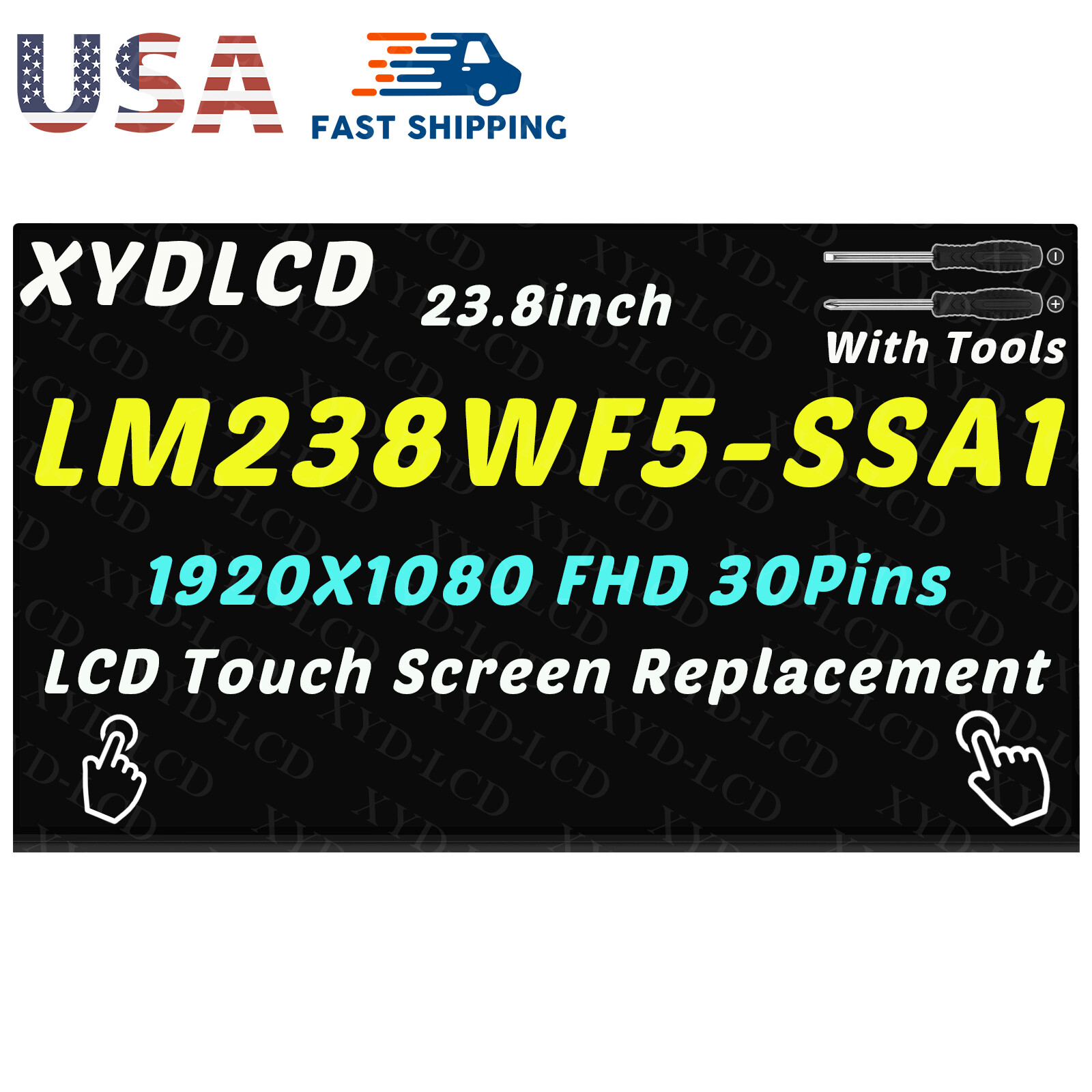 24“ LM238WF5-SSA1 LM238WF5(SS)(A1) LCD In-Cell Touch Screen Display Replacement