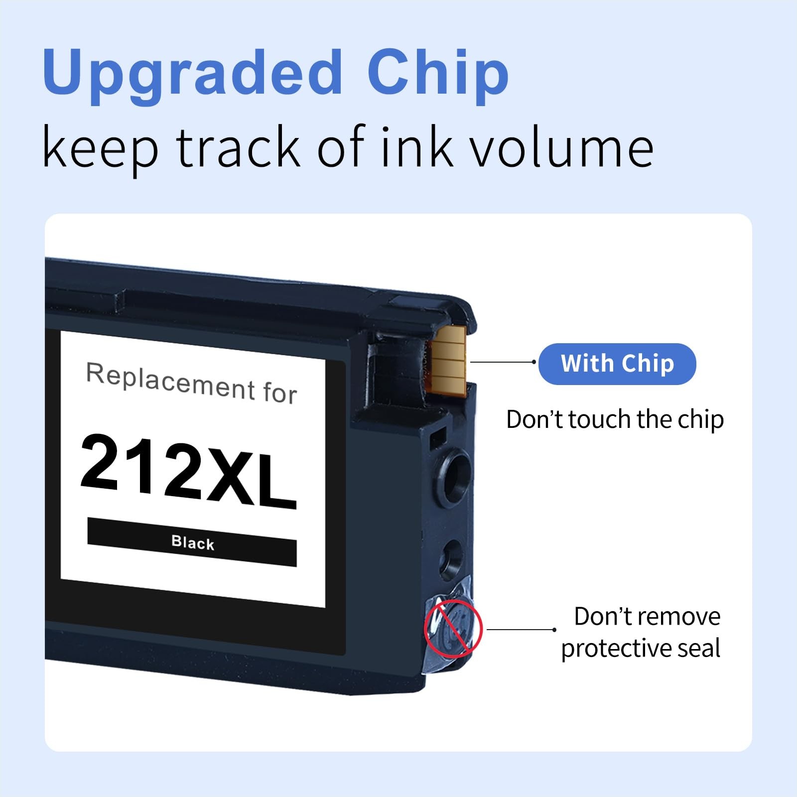 4 Pack 212XL Reman Ink Cartridges for Epson XP/WF Printers Black/Color