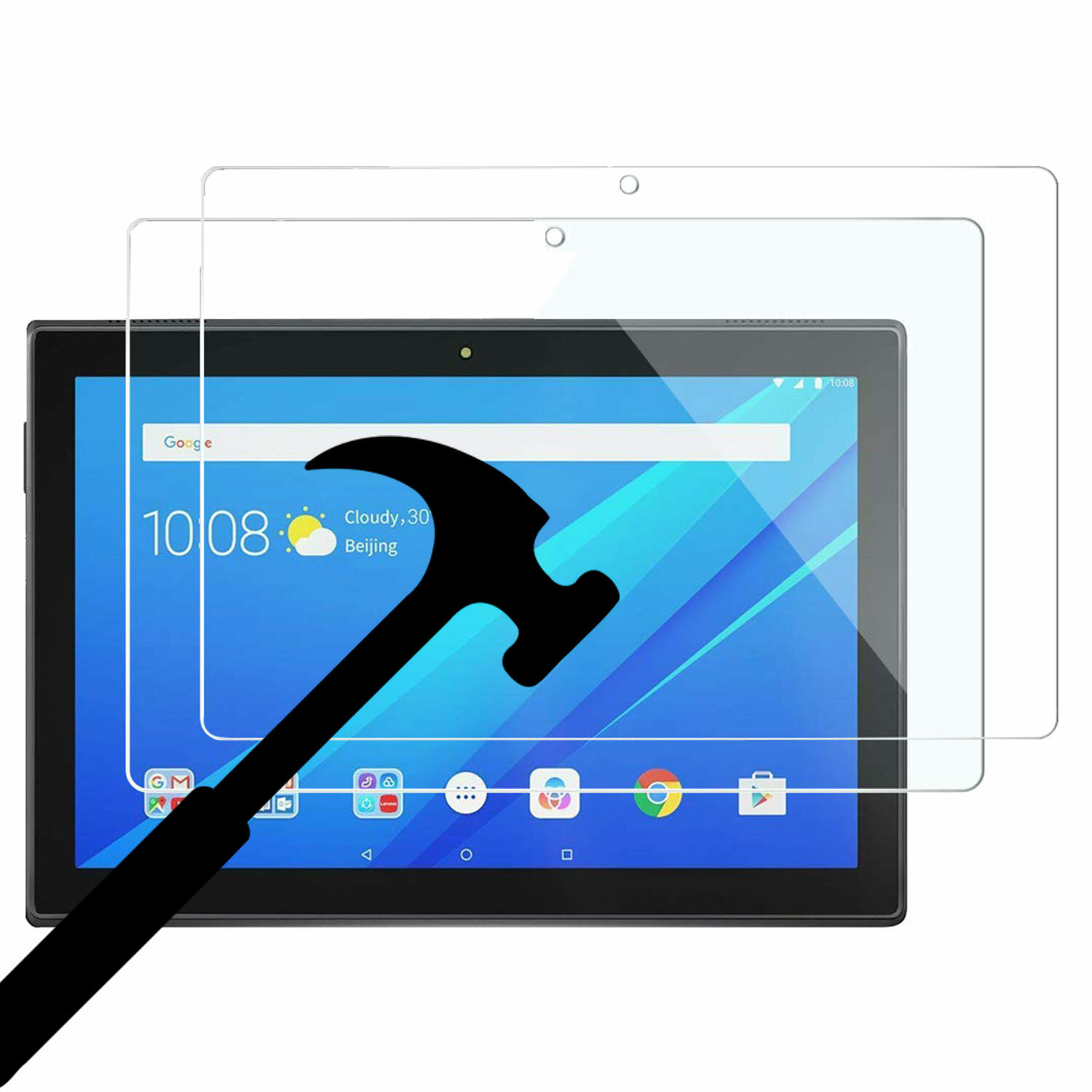 2PCS HD Clear Premium Tempered Glass Screen Protector Film For Lenovo Tab Tablet
