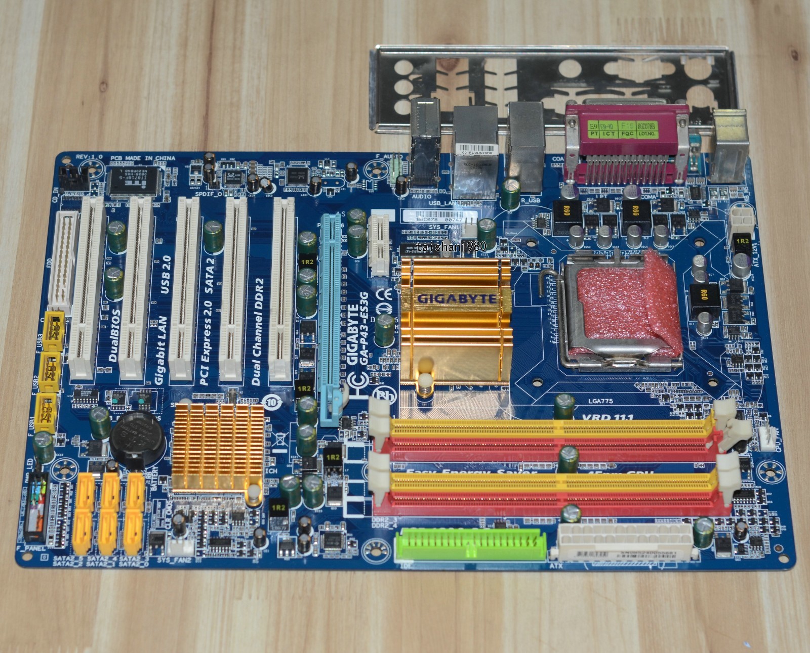 For Gigabyte Desktop GA-P43-ES3G REV1.0 LGA 775/DDR2 Intel Motherboard Tested
