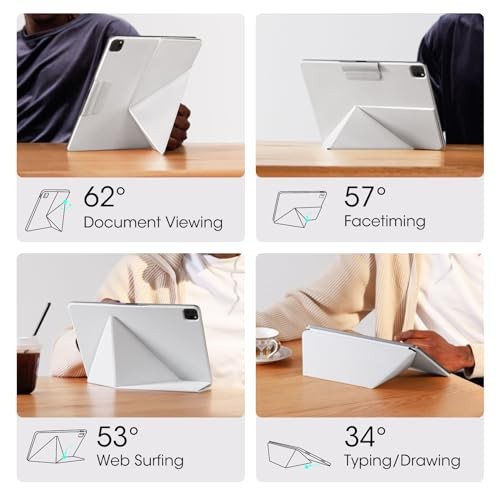 PITAKA IPAD PRO 11 INCH CASE, COMPATIBLE WITH IPAD AIR M2 11 INCH -  WHITE