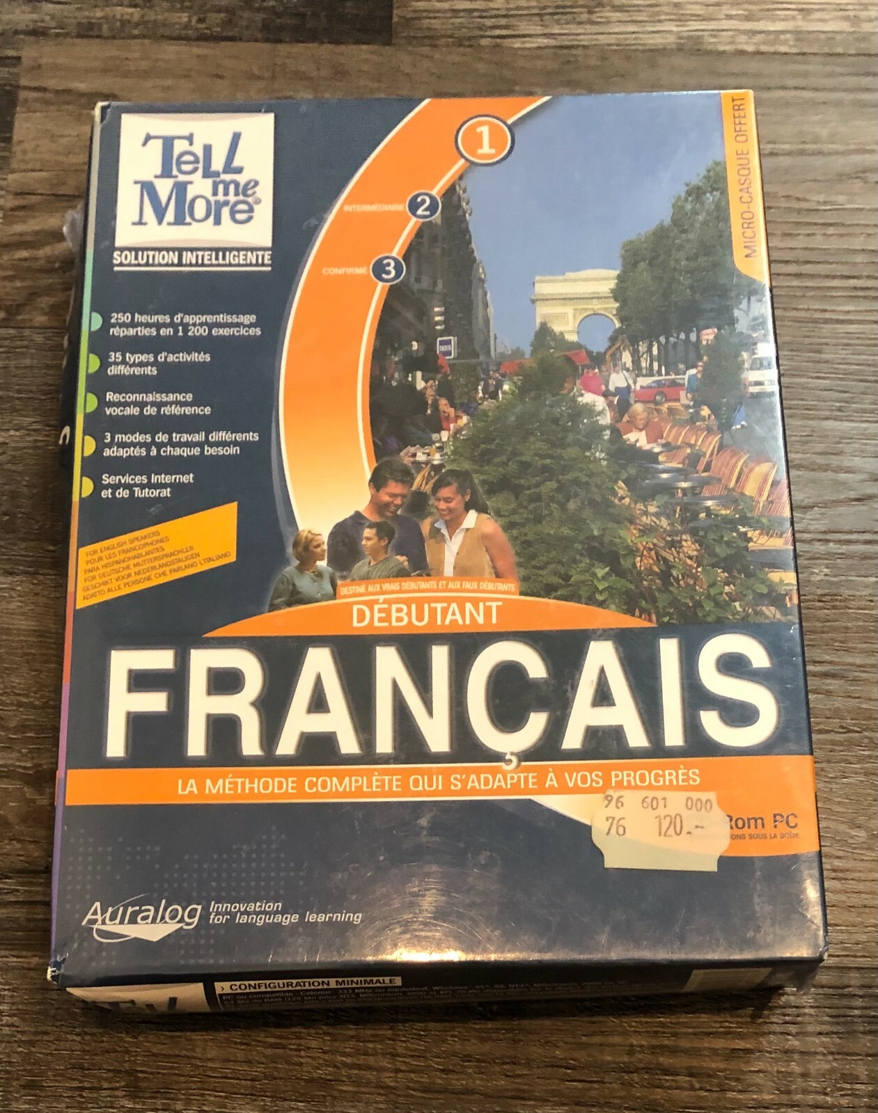 Scan Soft Auralog Tell Me More Debutant Francais La Methode Complete New in Box