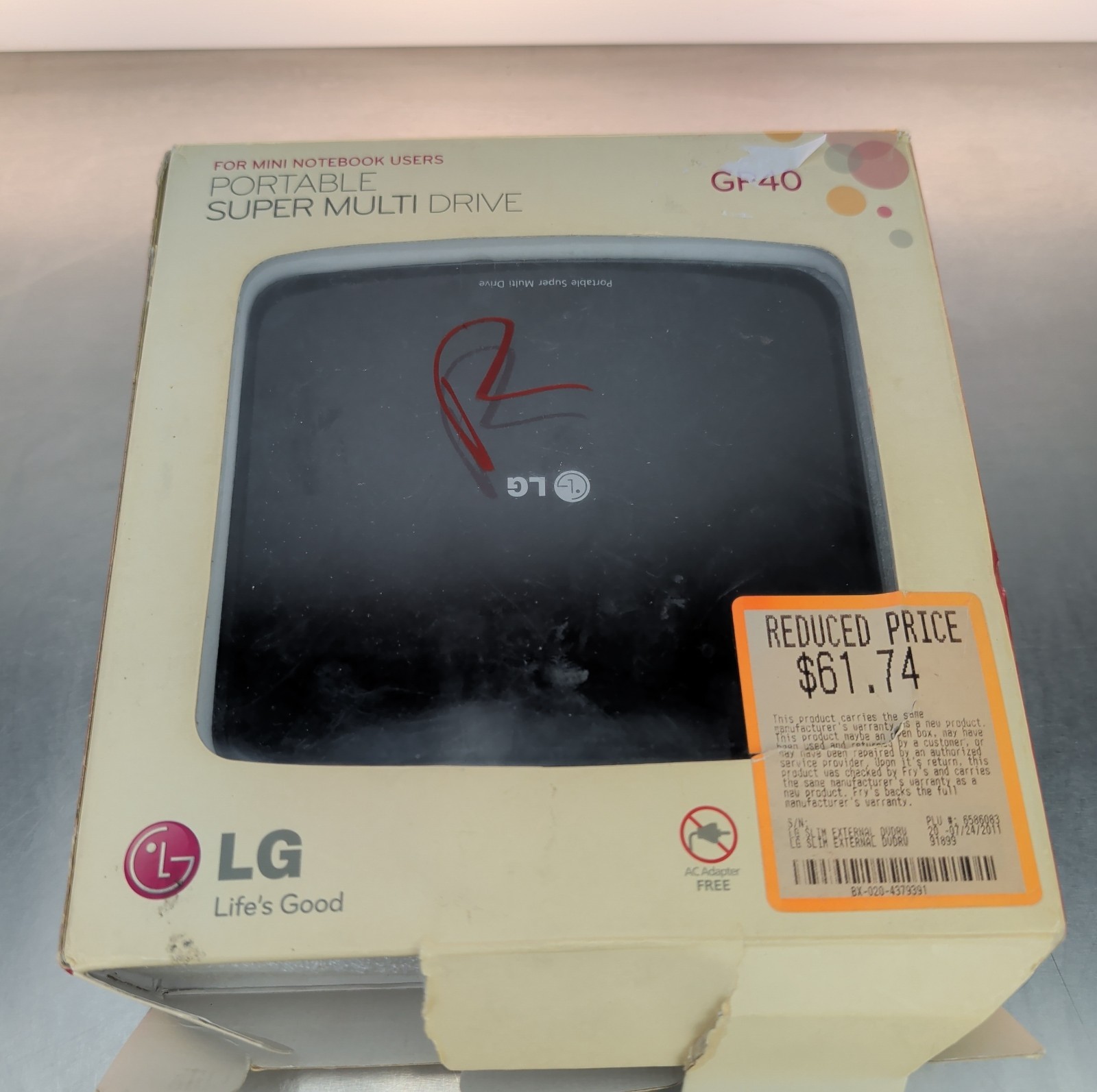 NEW LG GP40 Portable Super Multi Drive For Mini Notebook Users