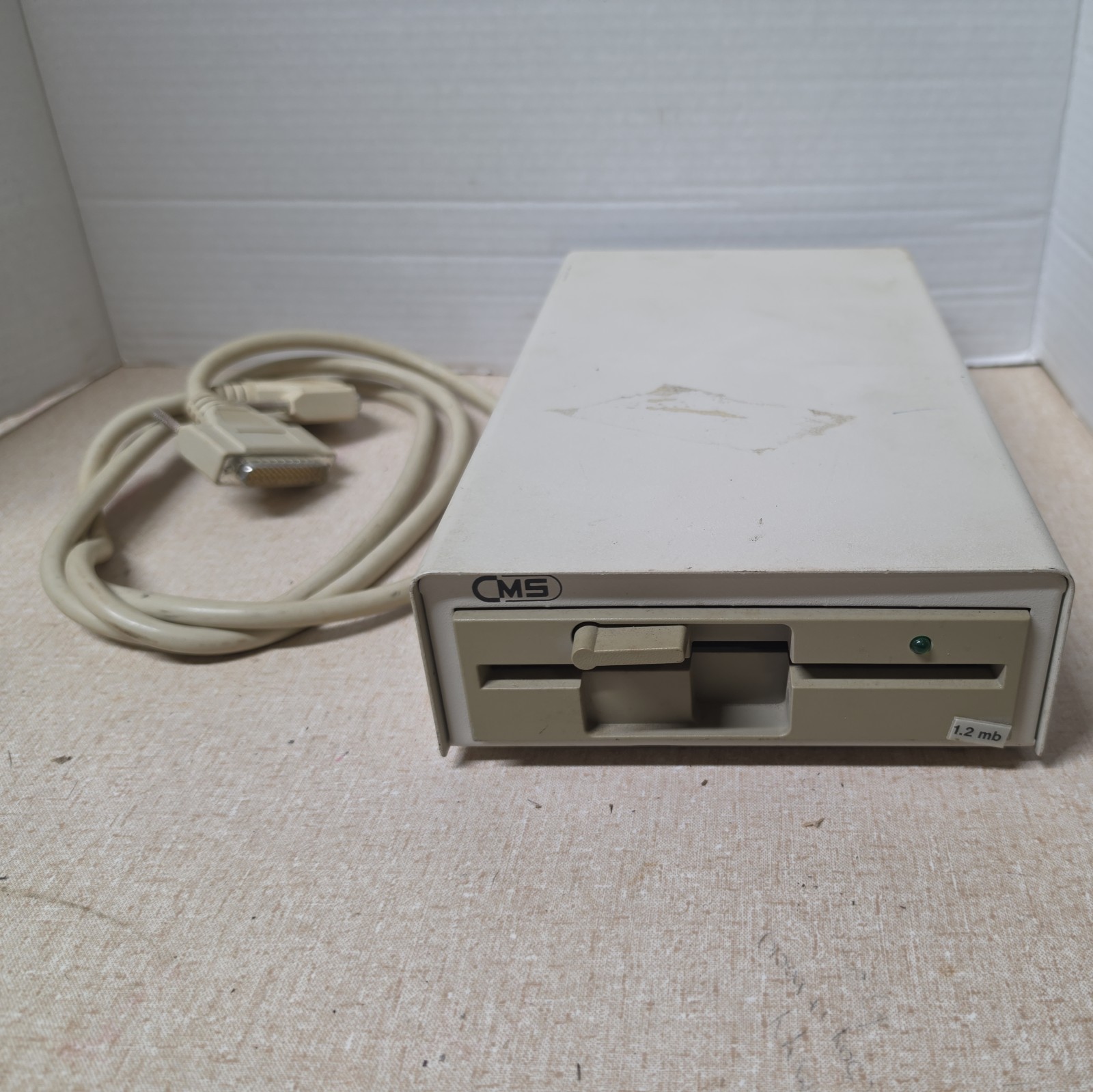 CMS Model EF-360/U PS/2 1.2MB 5.25" EXTERNAL FLOPPY DISK DRIVE S/N 0025980