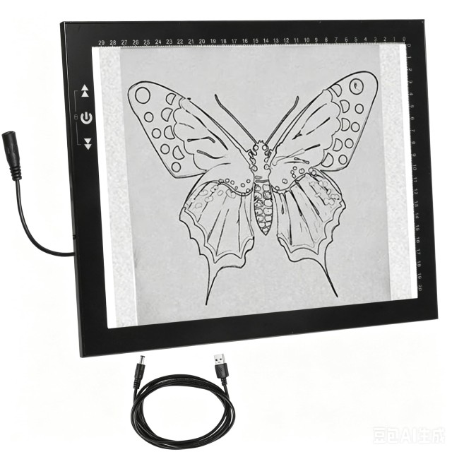 HSK 9”x13”LED Artist tracing Light Box Copy Table, Adjustable High Brightness Li