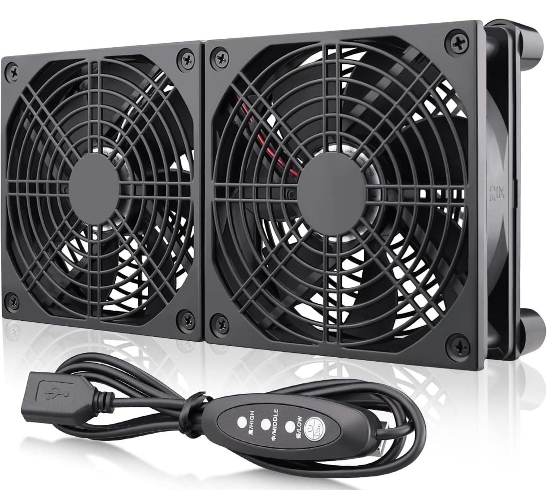 Router Cooling Fan DIY PC Cooler TV Box Wireless Quiet DC 5V USB Power 120mm 240