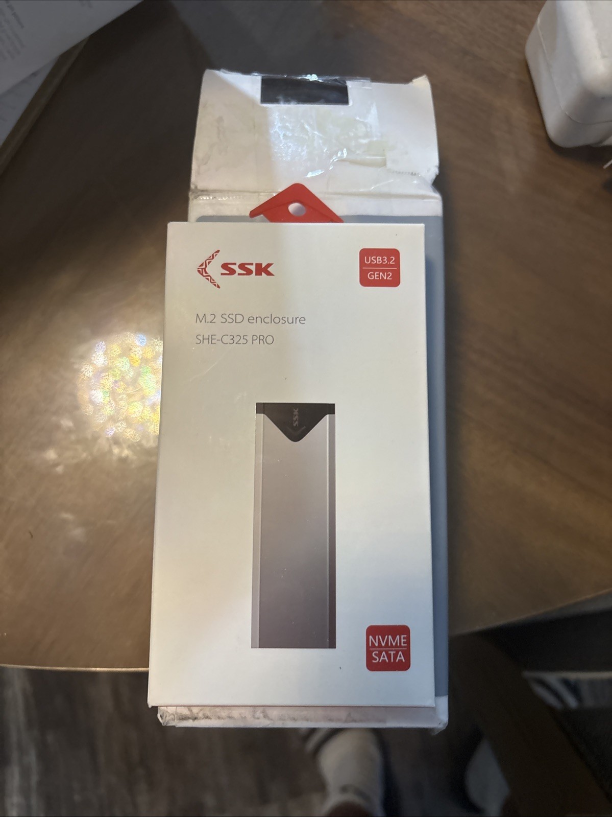 SSK M.2 SSD Enclosure SHE-C325 Pro NVMe/SATA USB 3.2 GEN2